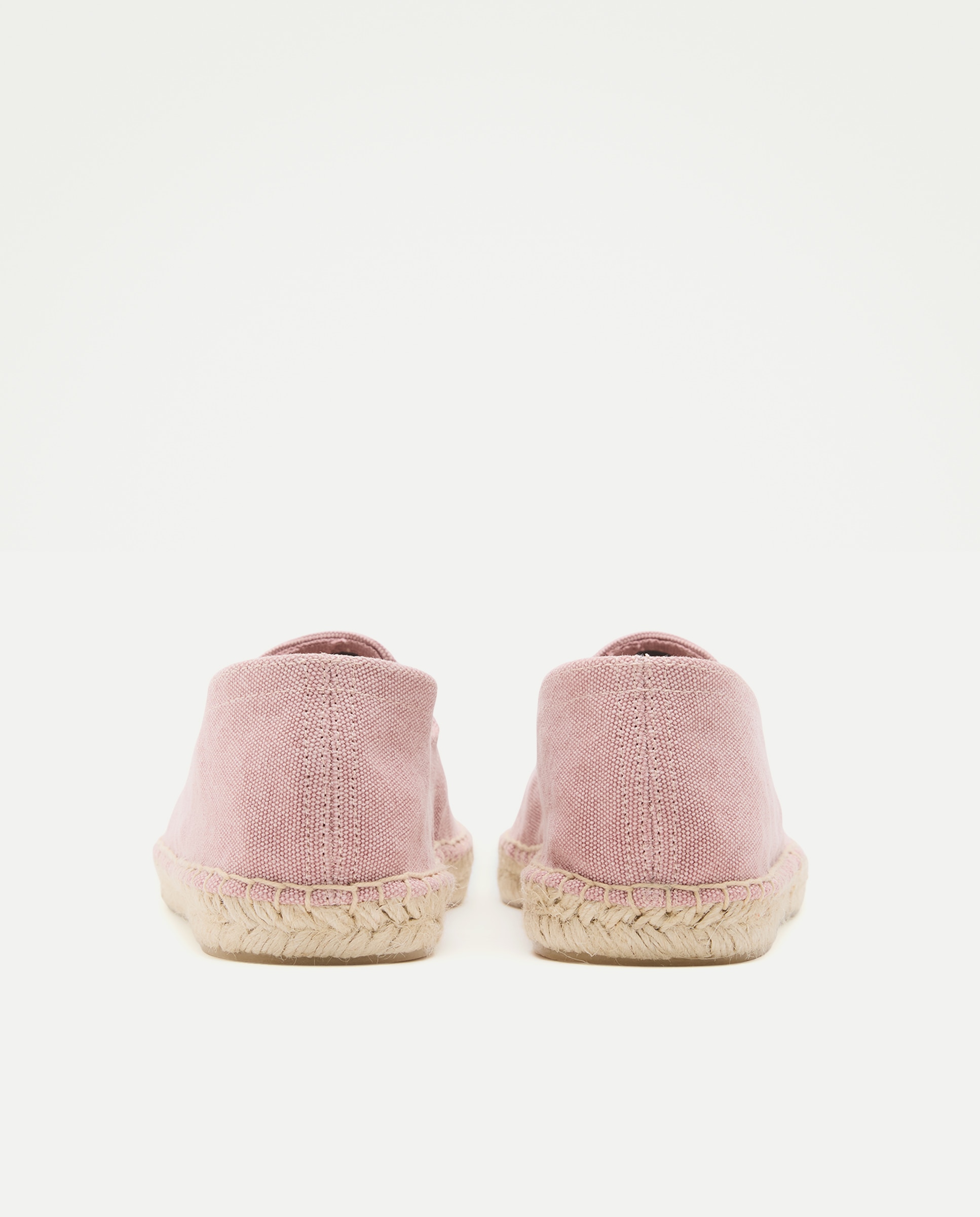 Alpargata lona lavada de hombre con piso de yute Rosa claro-3