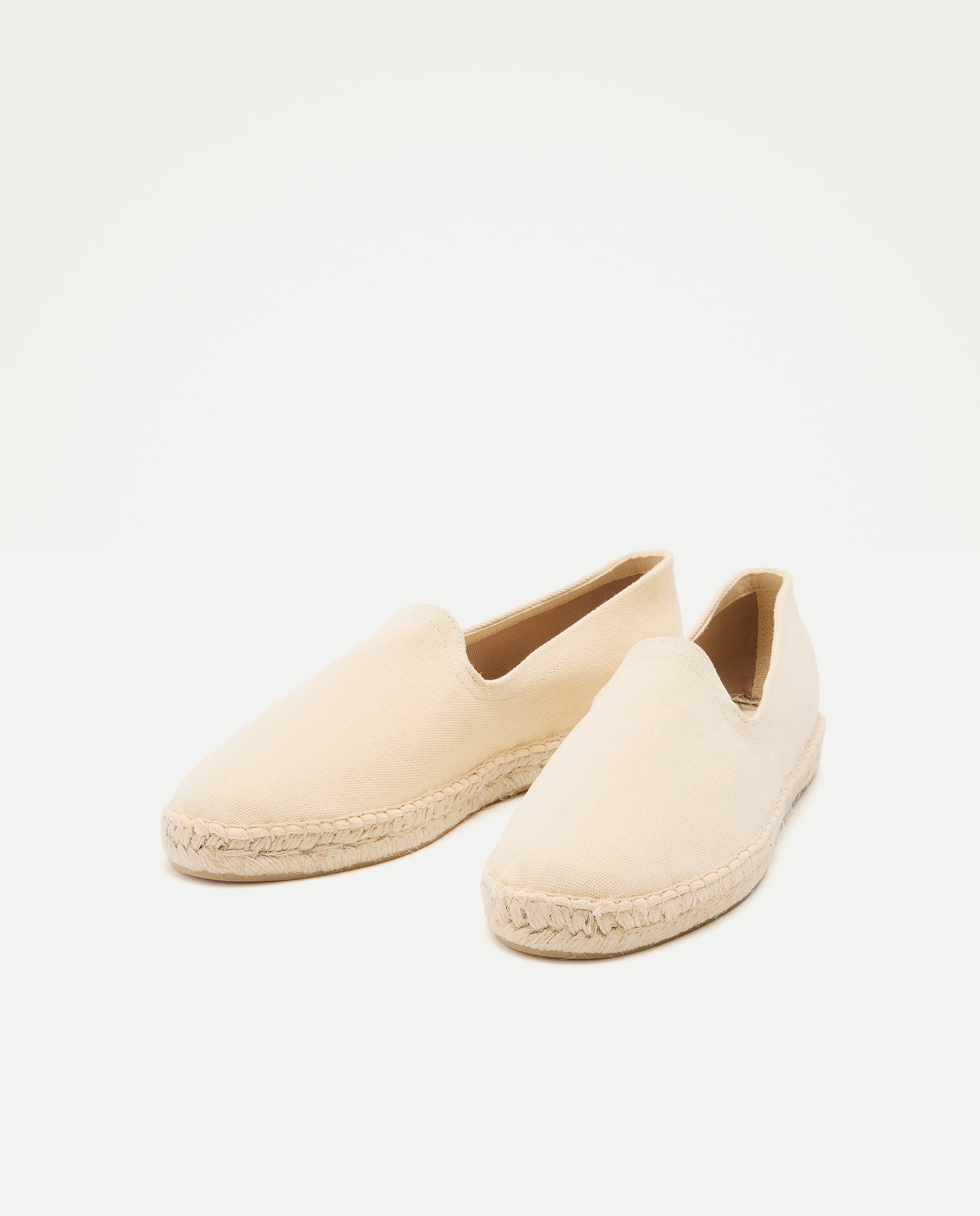 Alpargata lona lavada de hombre con piso de yute 310 Amarillo claro-2