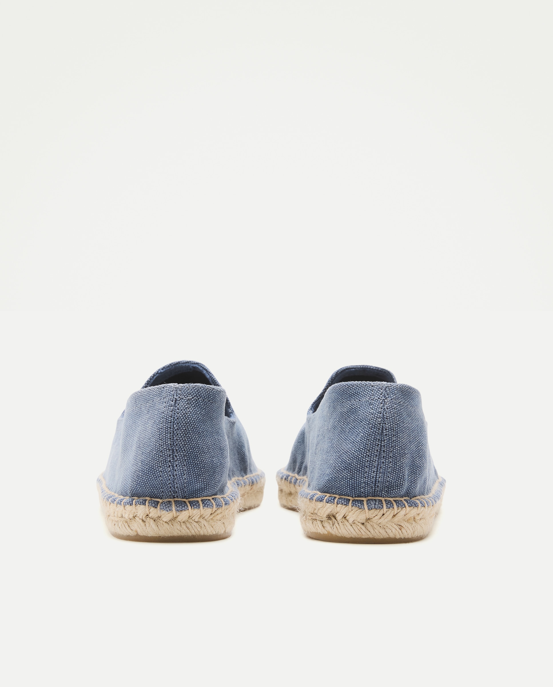 Alpargata lona lavada de hombre con piso de yute 400 Azul-3