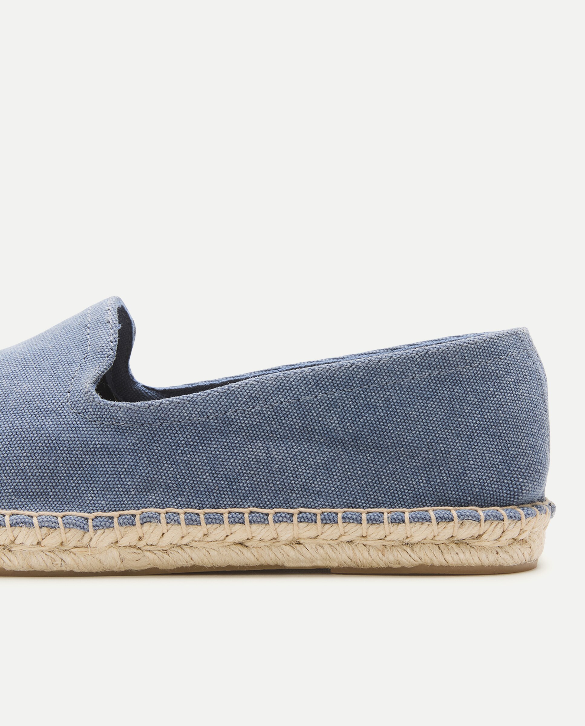 Alpargata lona lavada de hombre con piso de yute 400 Azul-5