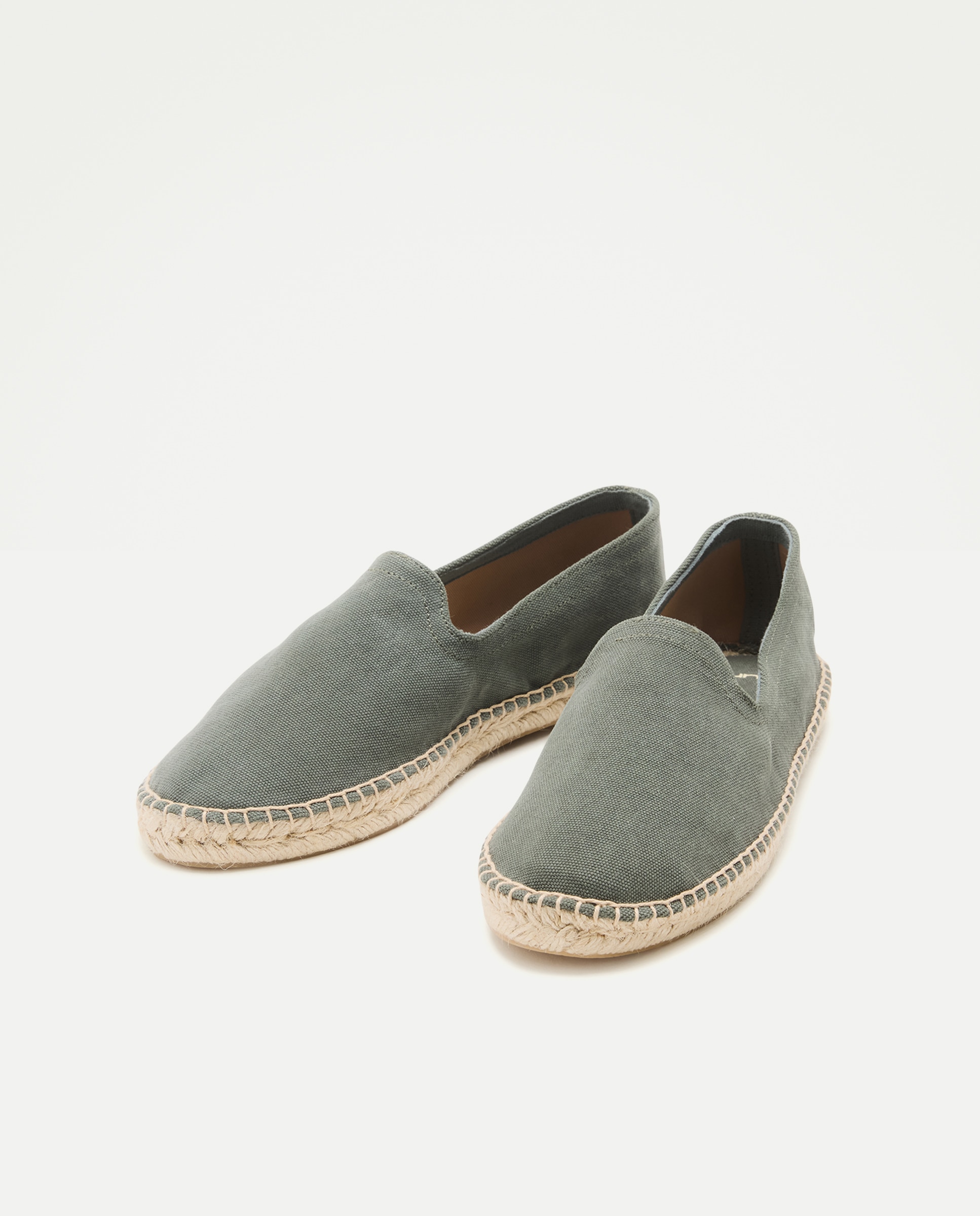 Alpargata lona lavada de hombre con piso de yute 520 Kaki-2