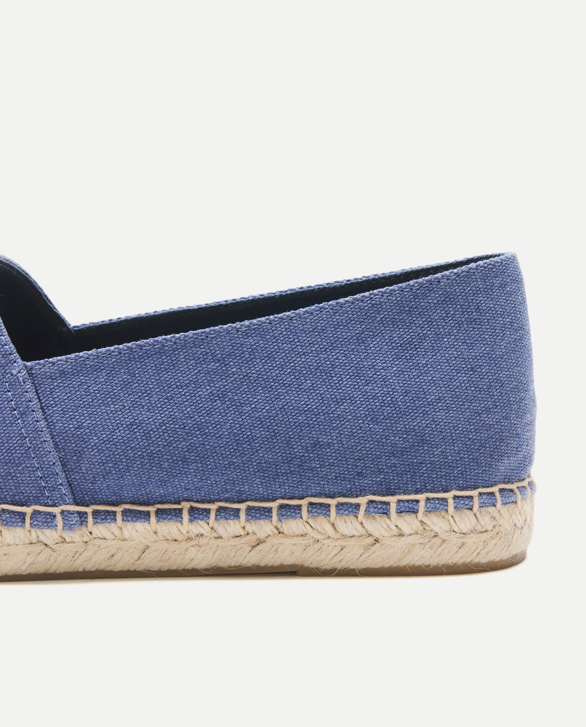 Alpargata recta lona lavada de hombre con piso de yute Azul marino-5
