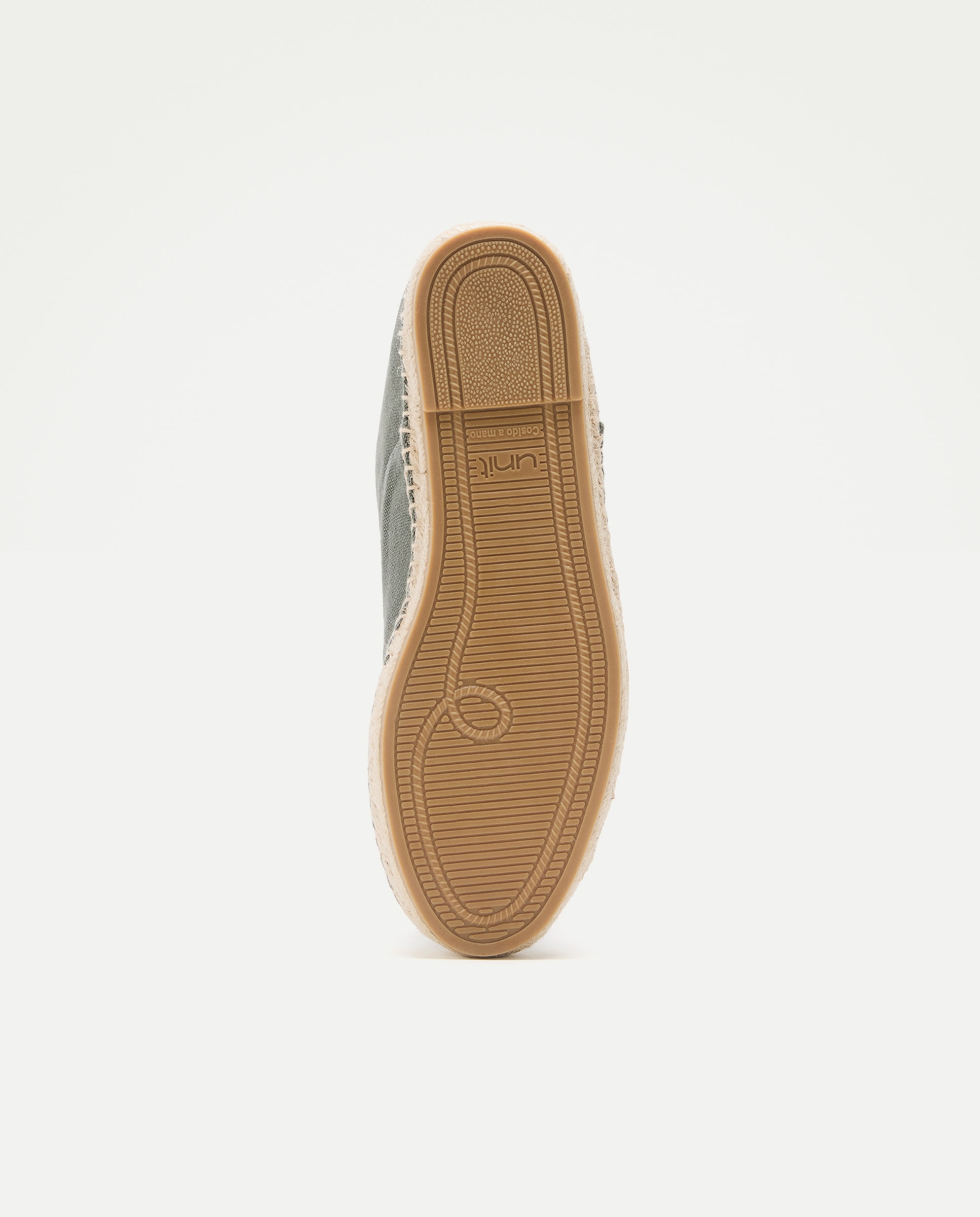 Zapato cordones lona lavada de hombre con piso de yute 520 Kaki-6