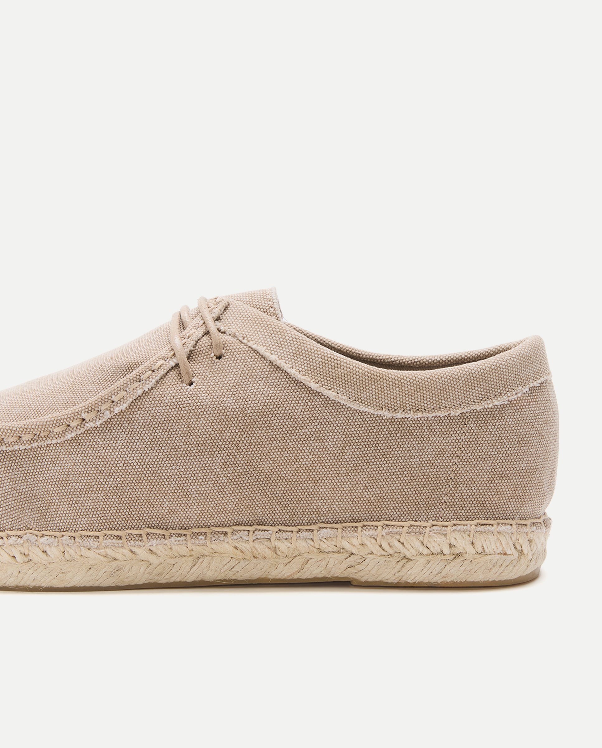 Wallaby lona lavada de hombre con piso de yute Tostado-5