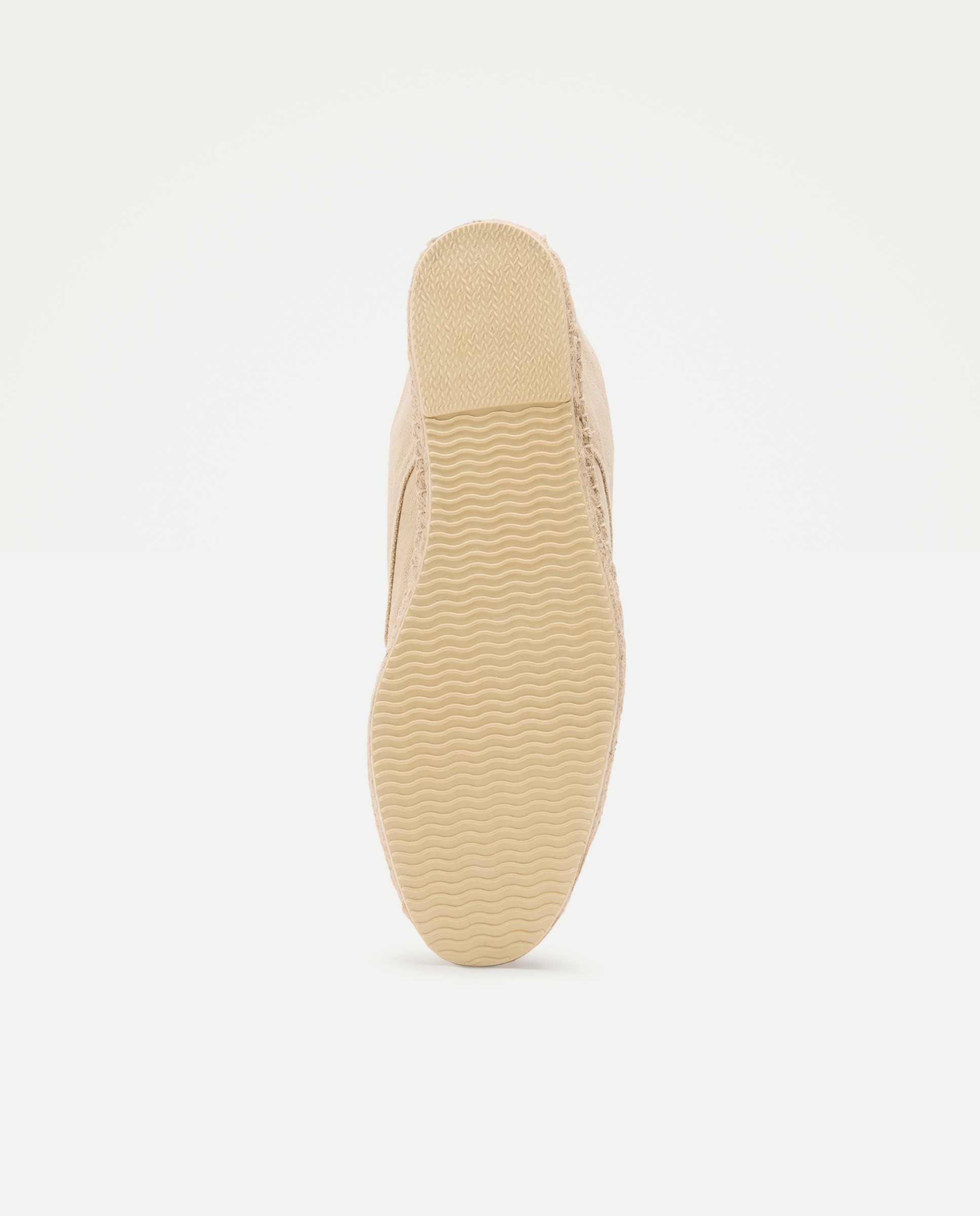 Zapato cordones lona de hombre con piso de yute Beige-6