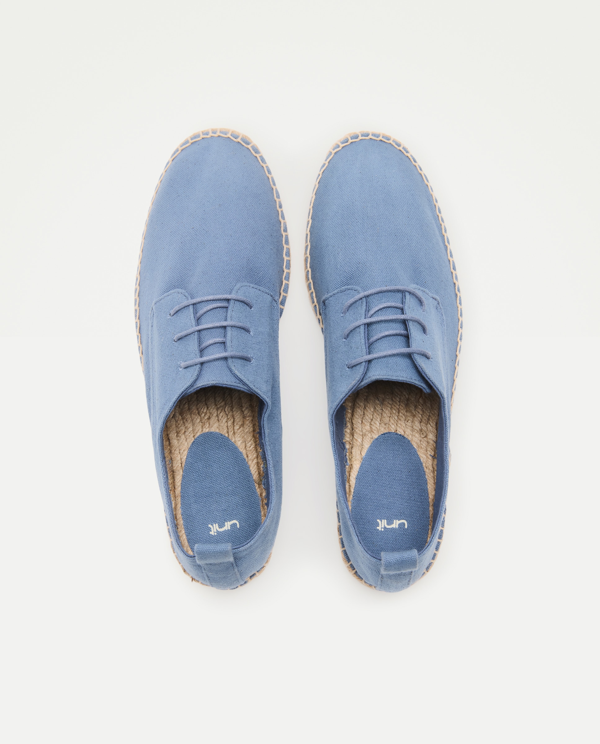 Zapato cordones lona de hombre con piso de yute 430 Azul oscuro-4