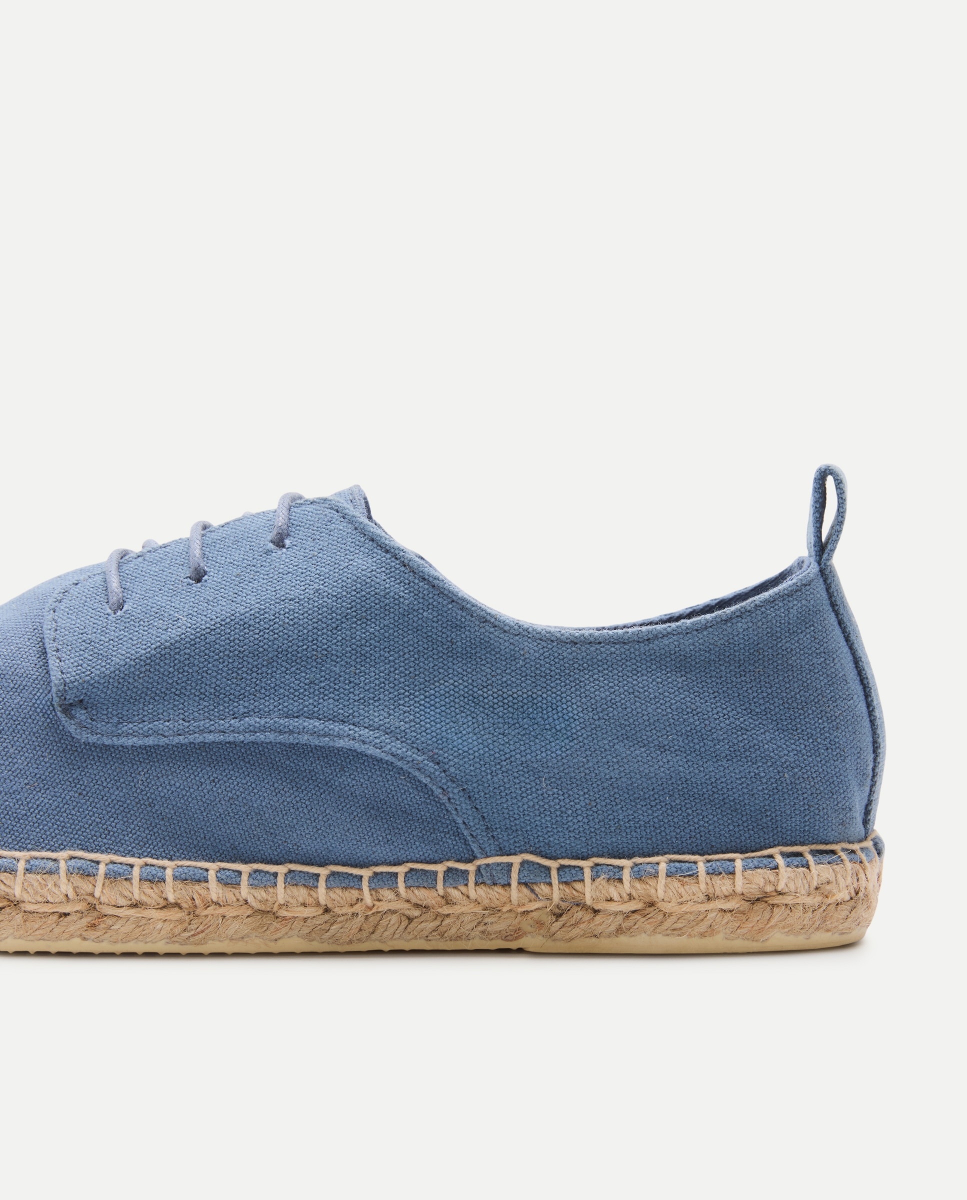 Zapato cordones lona de hombre con piso de yute 430 Azul oscuro-5