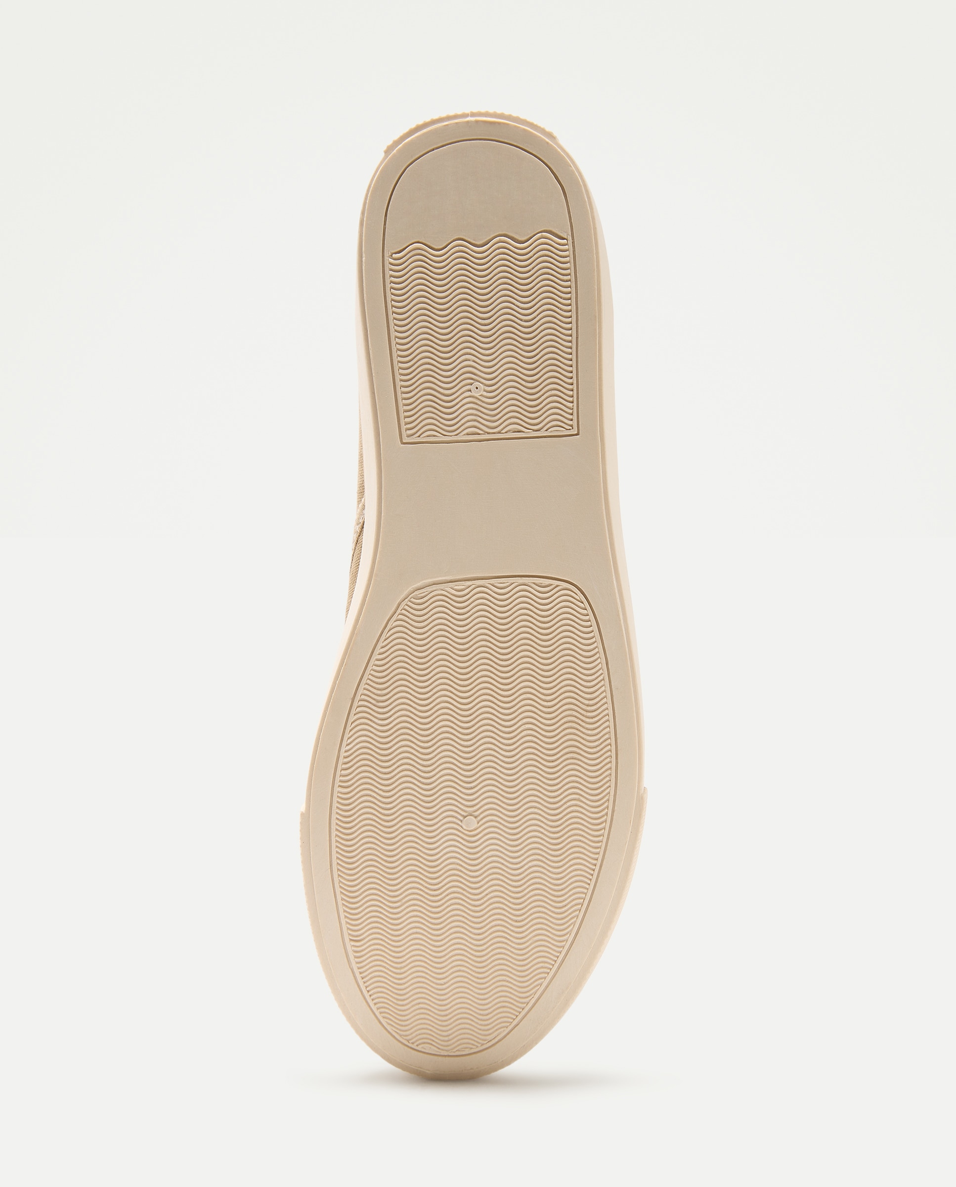 Zapato elasticos de lona lavada con piso de goma Beige-6