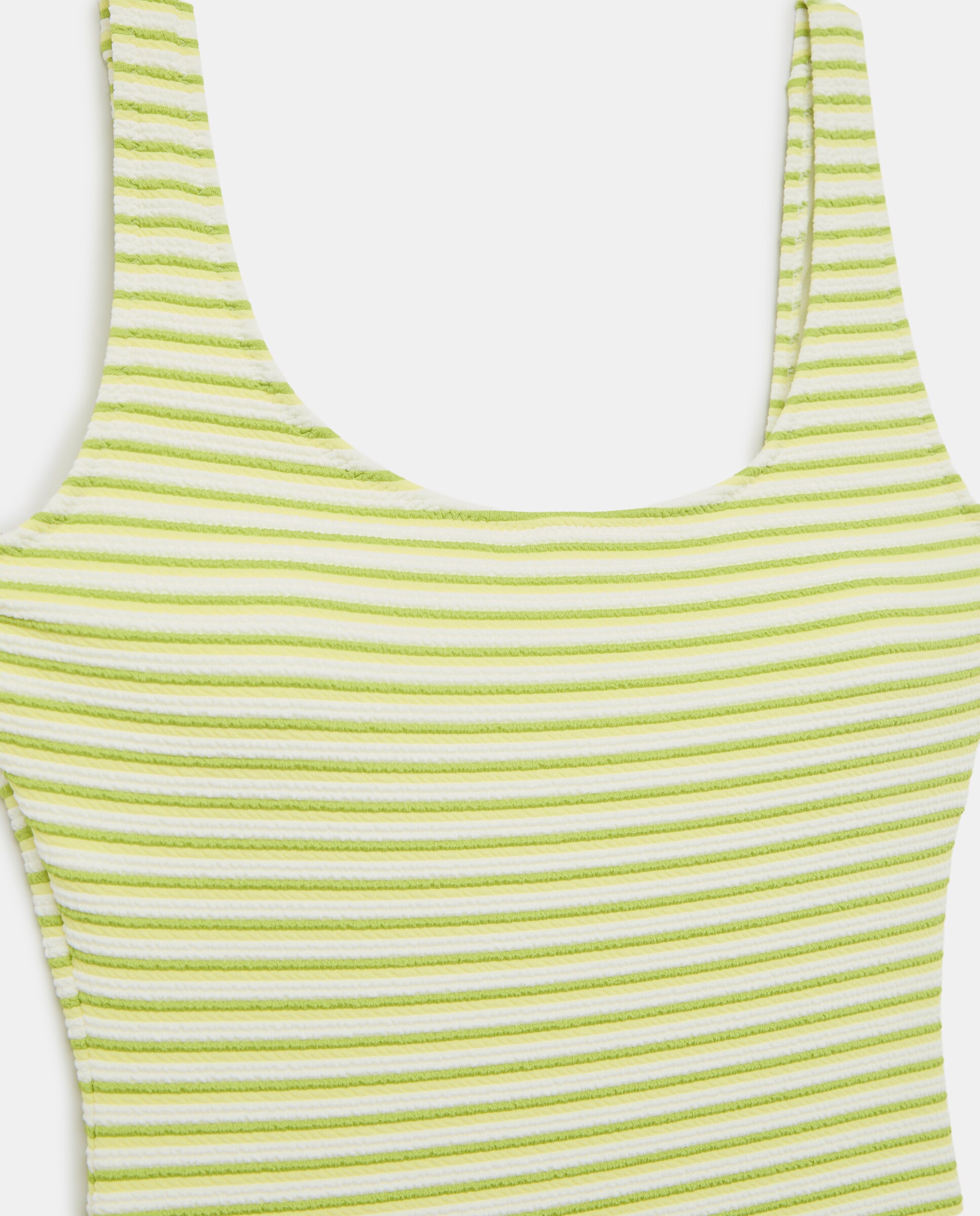 Bañador con textura y rayas de mujer - Easy Wear - 586 Lima 586 Lima-4