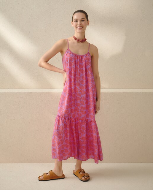 Vestido largo flores