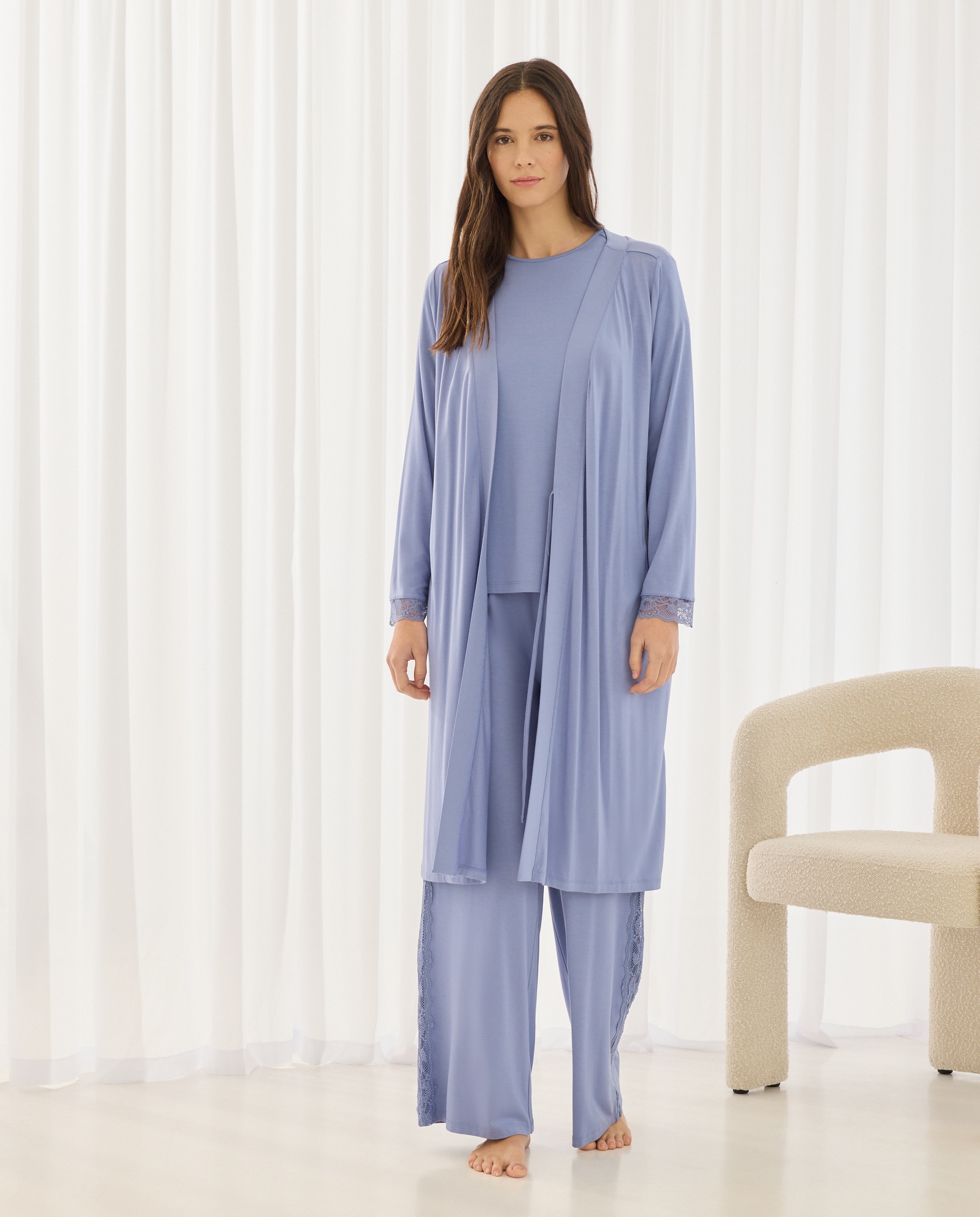 Imagem 0 de Robe de Viscose Liso