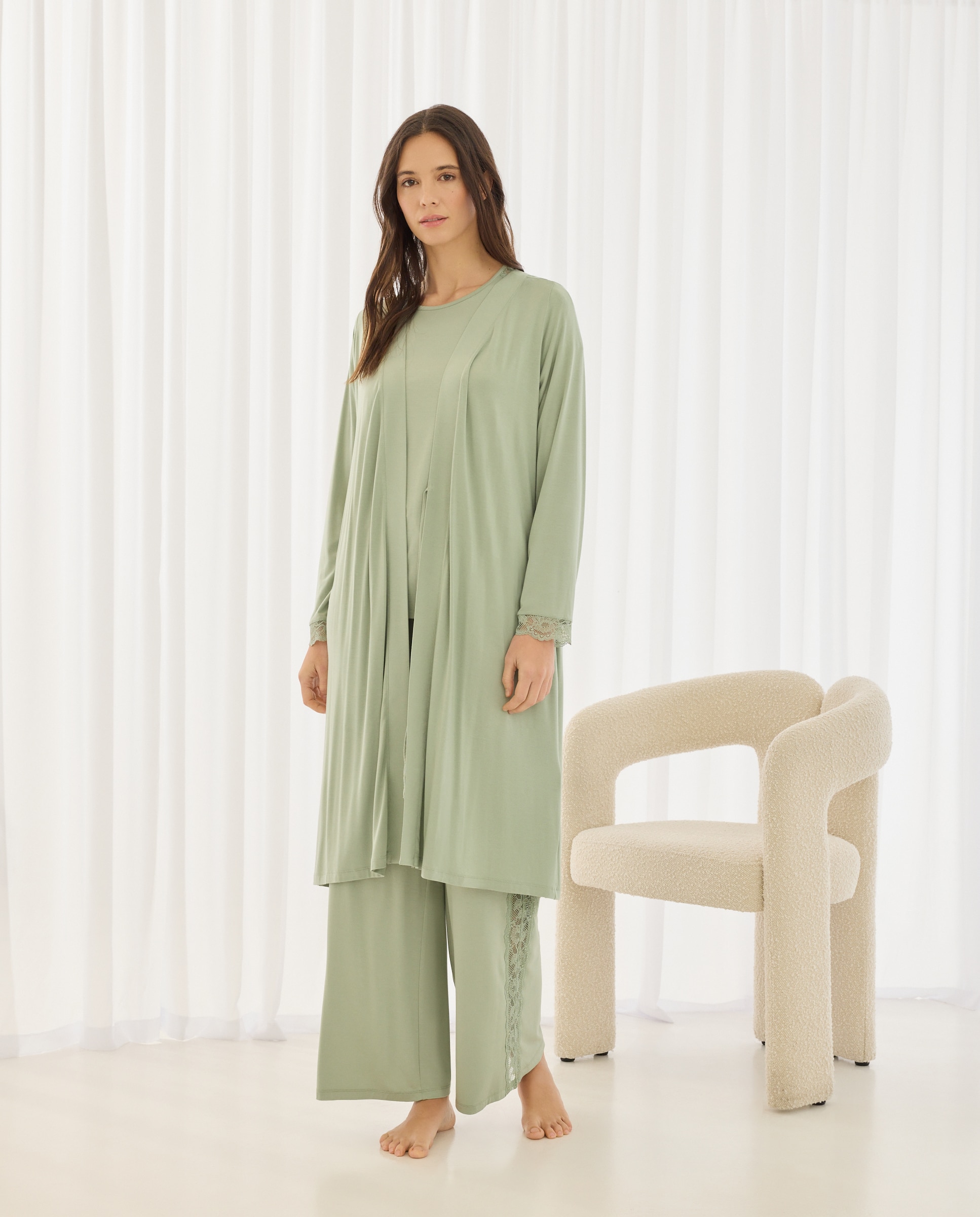 Imagem 0 de Robe de Viscose Liso