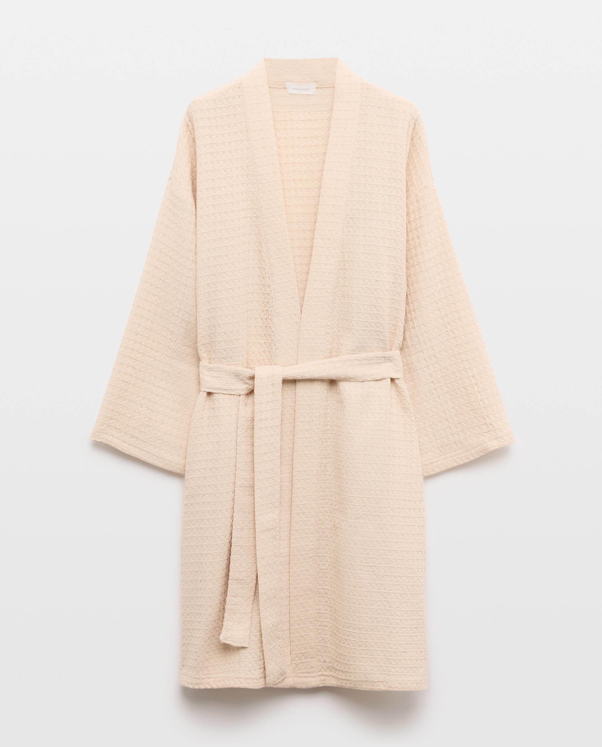 Robe com Cinto em Waffle Rice Paper-3