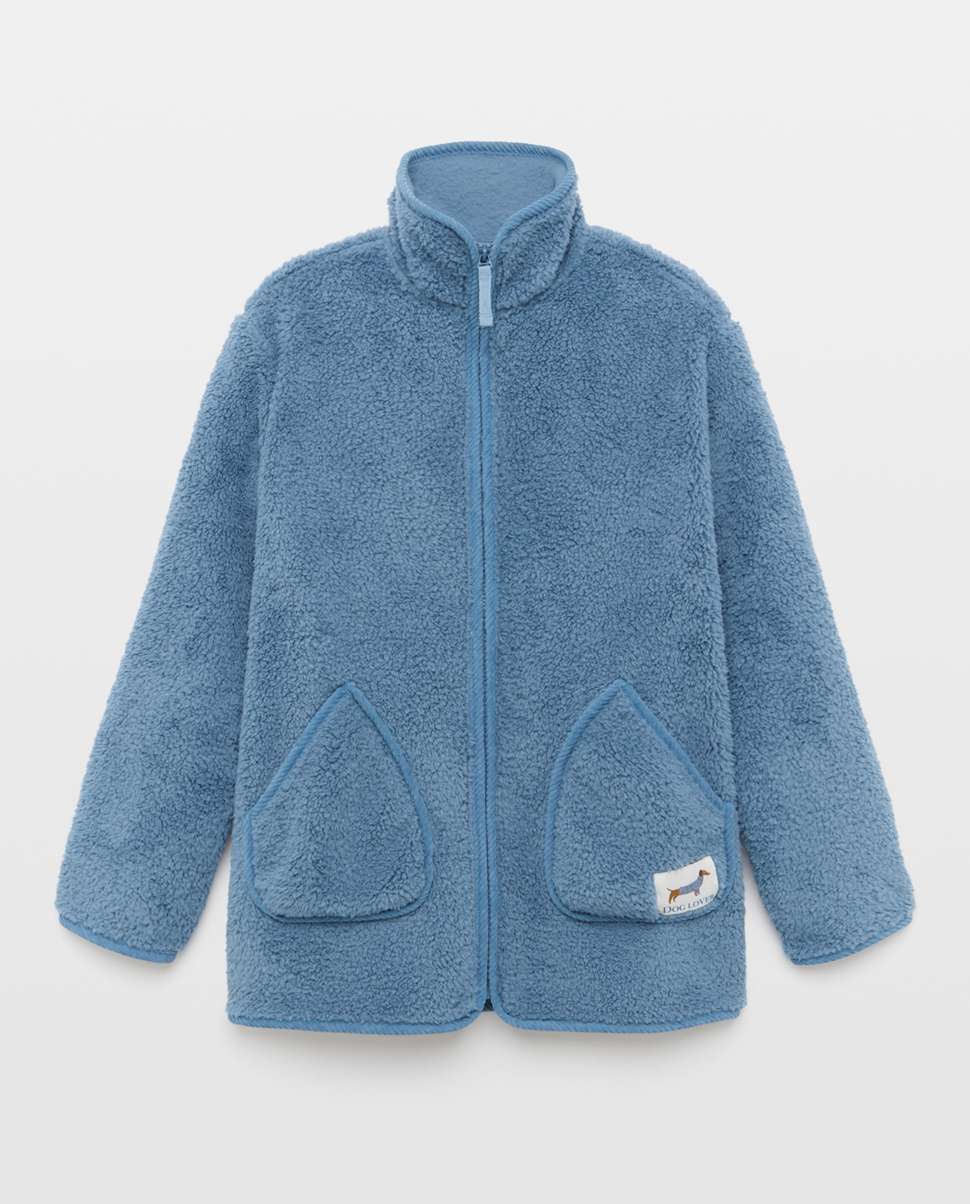 Robe com fecho-éclair Azul Intenso-1