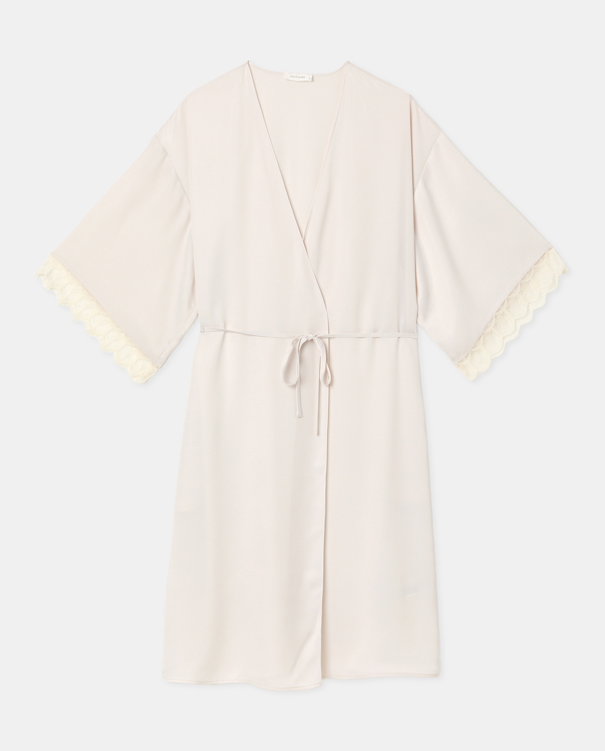 Robe Acetinado Branco-4