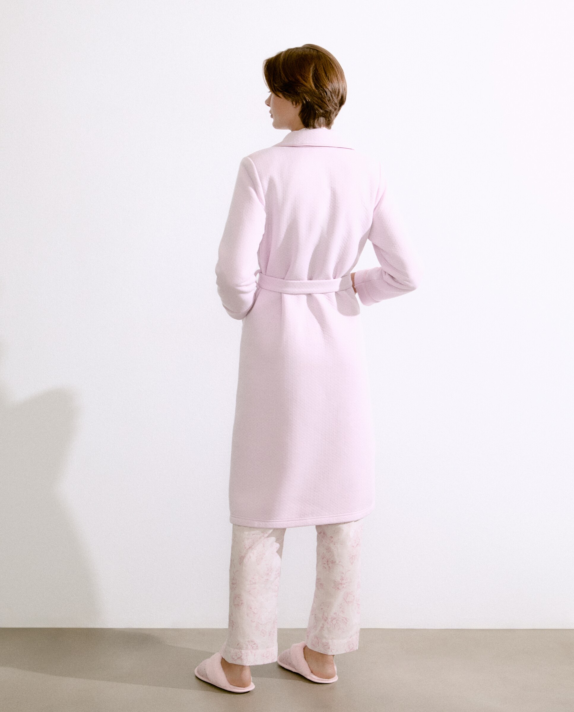 Robe Comprido Cruzado 220 Rosa Pálido-2