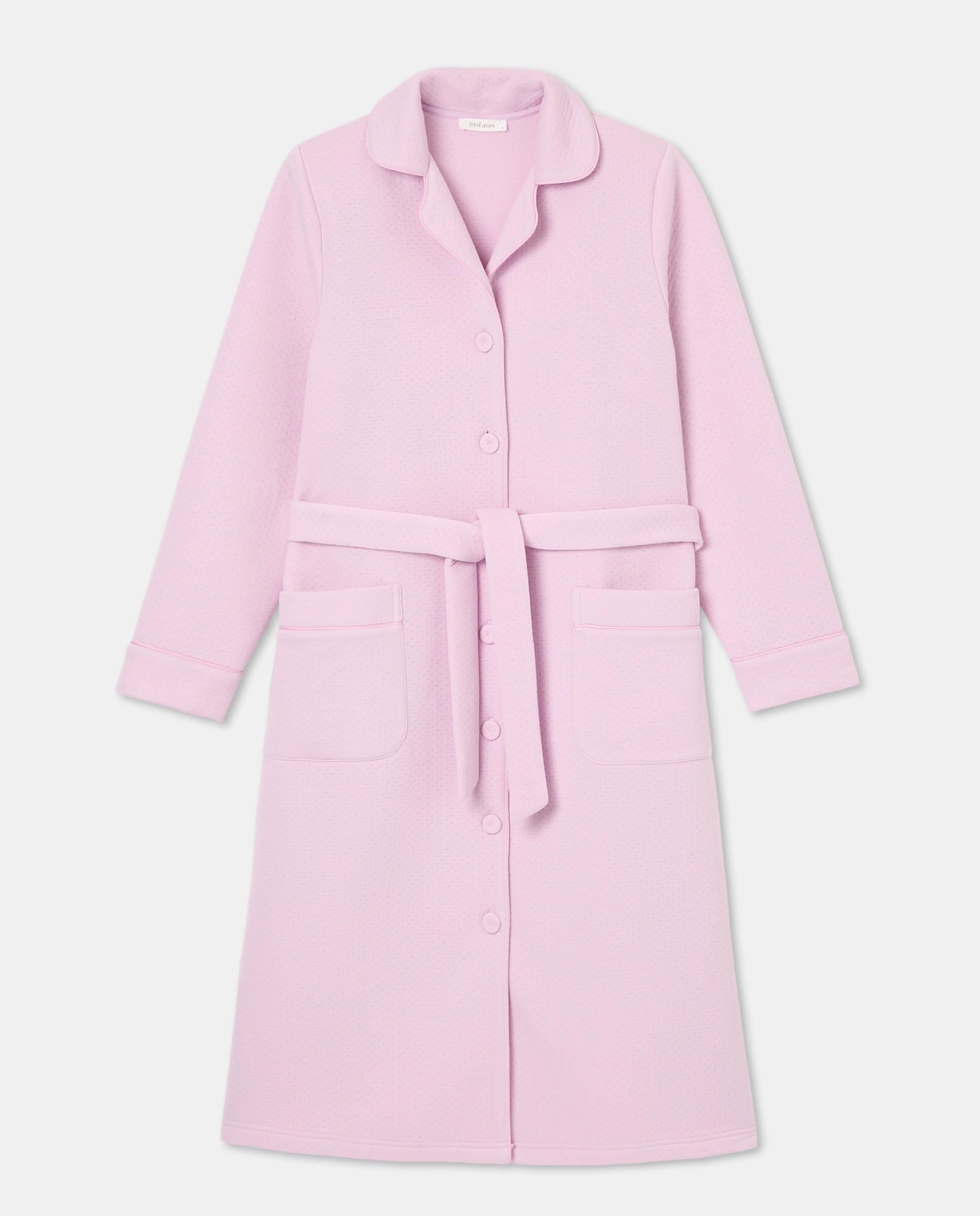 Robe Comprido Cruzado 220 Rosa Pálido-3