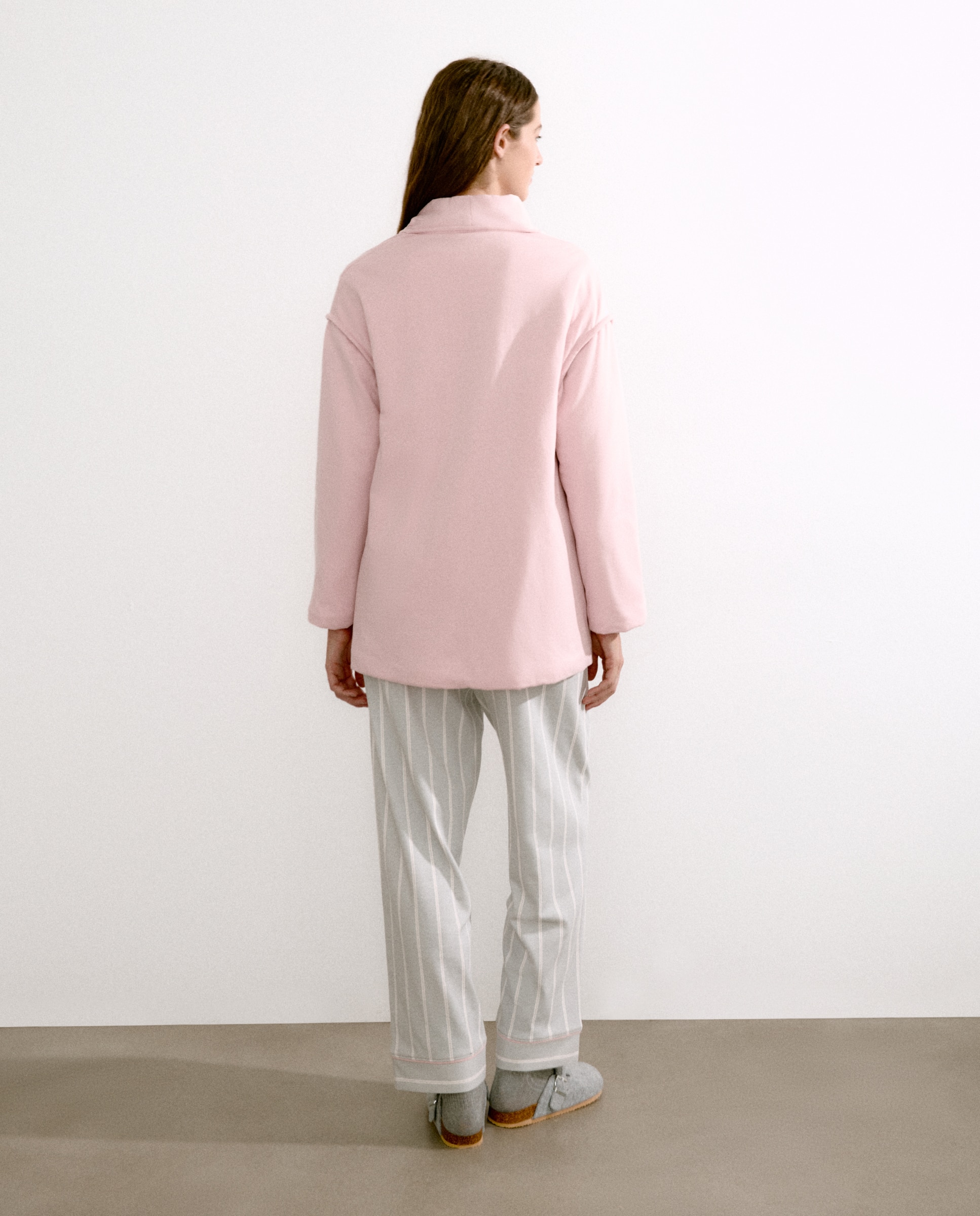 Robe cruzado Rosa-claro-2