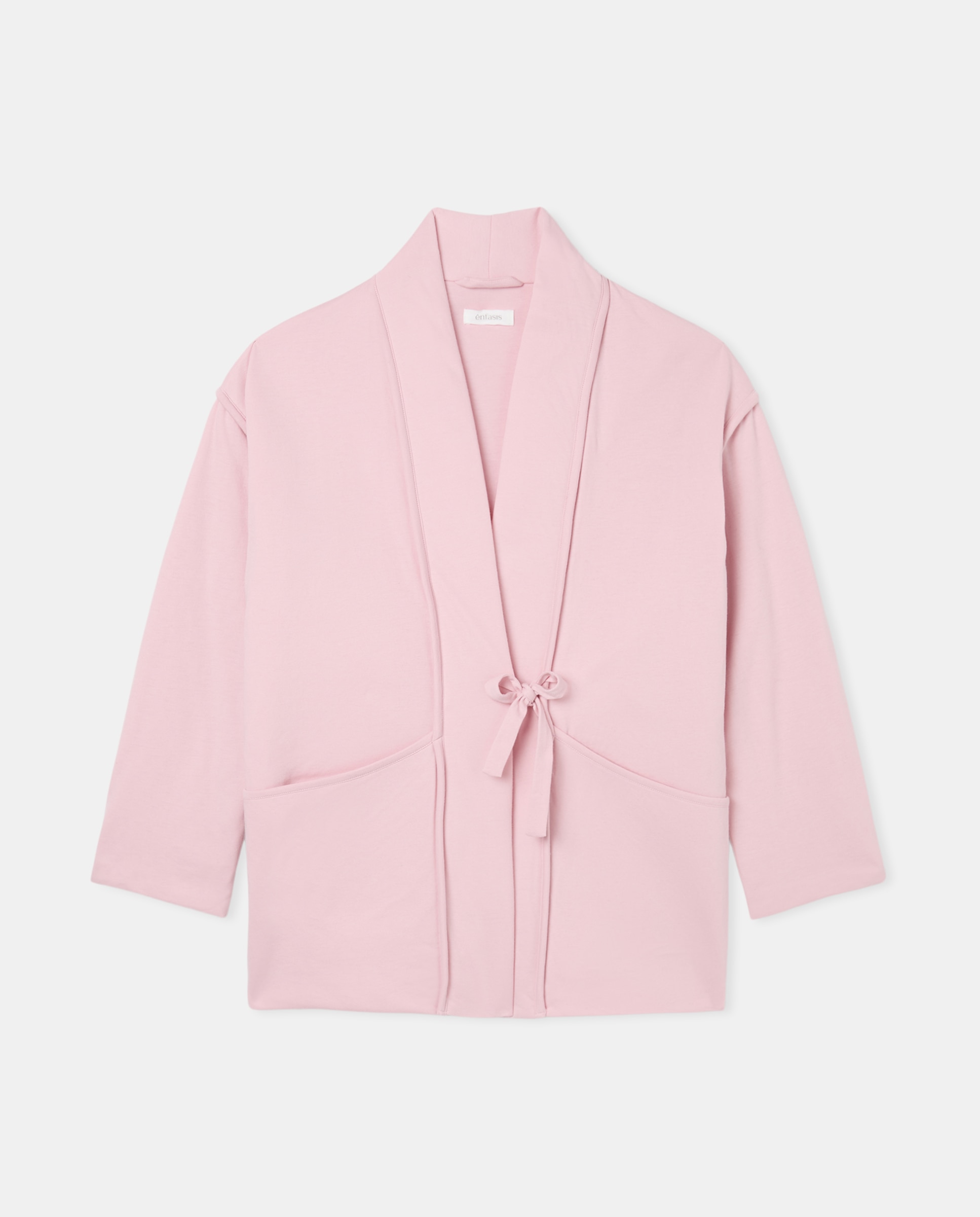 Robe cruzado Rosa-claro-4