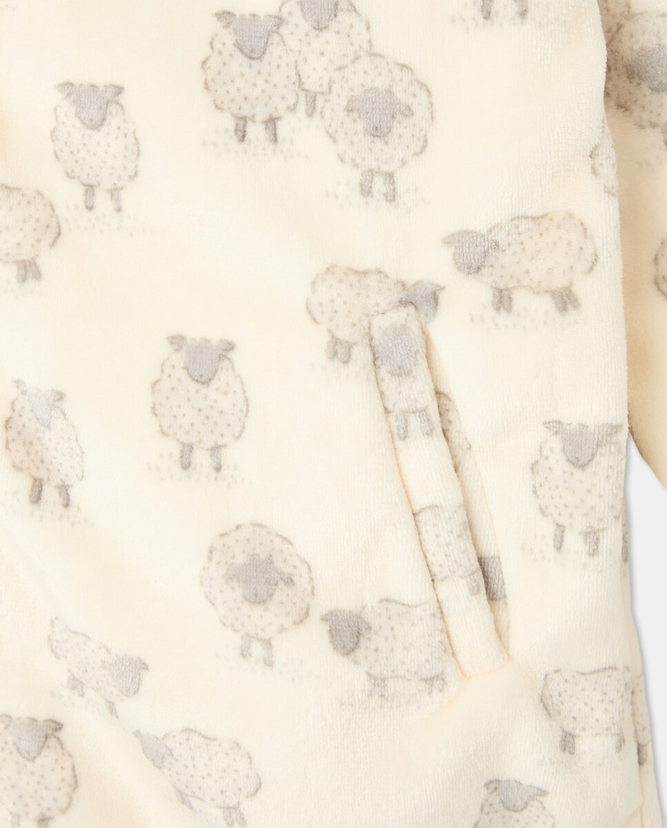 Robe Estampado Branco-5