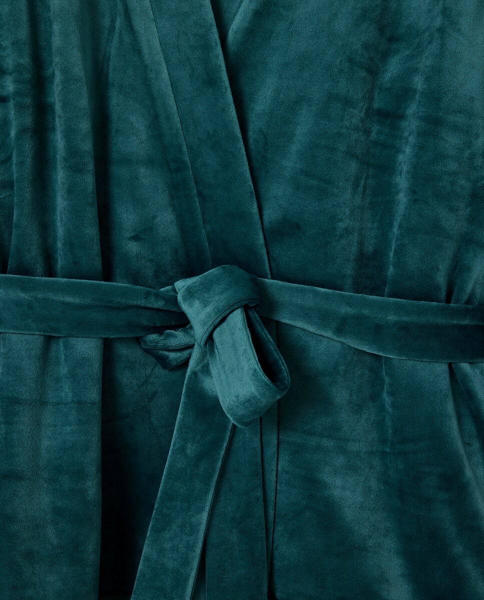 Robe cruzado 530 Verde Escuro-5