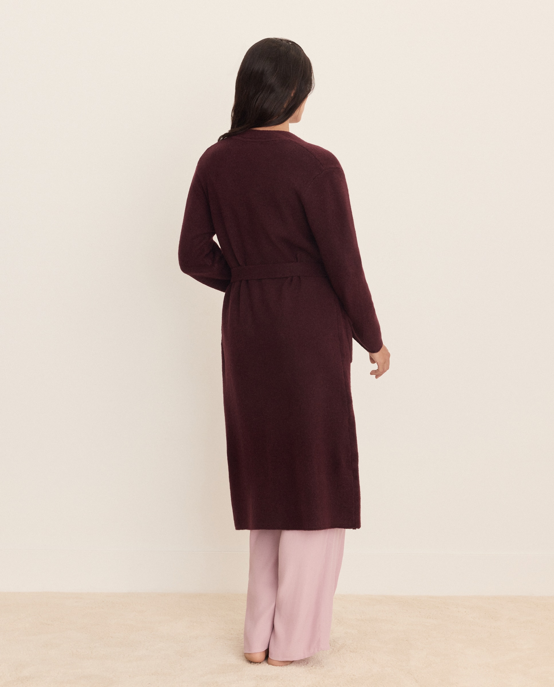 Robe Liso Cruzado Camel-2