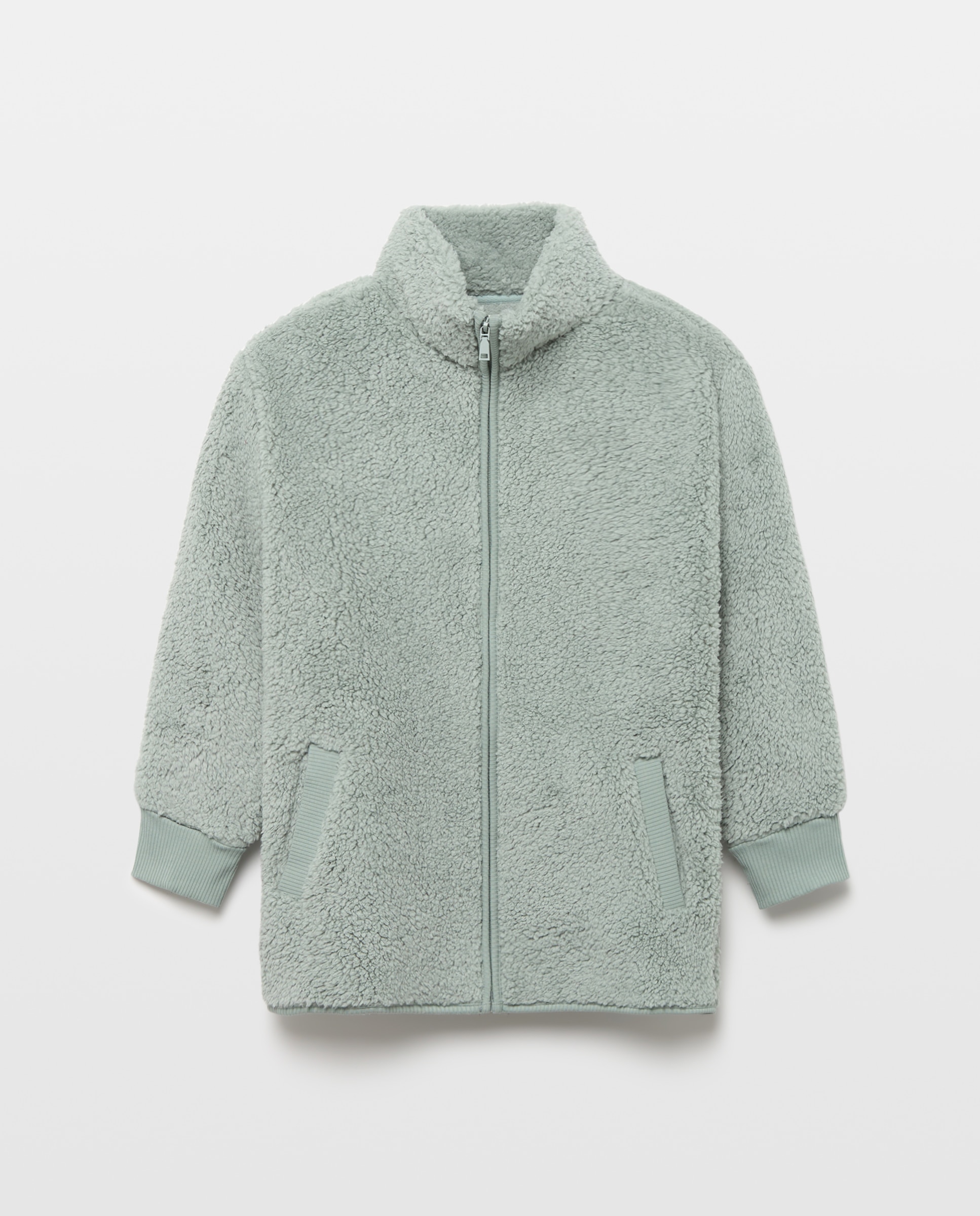 Robe com Fecho de Correr e Bolsos 820 Cinzento Médio-4