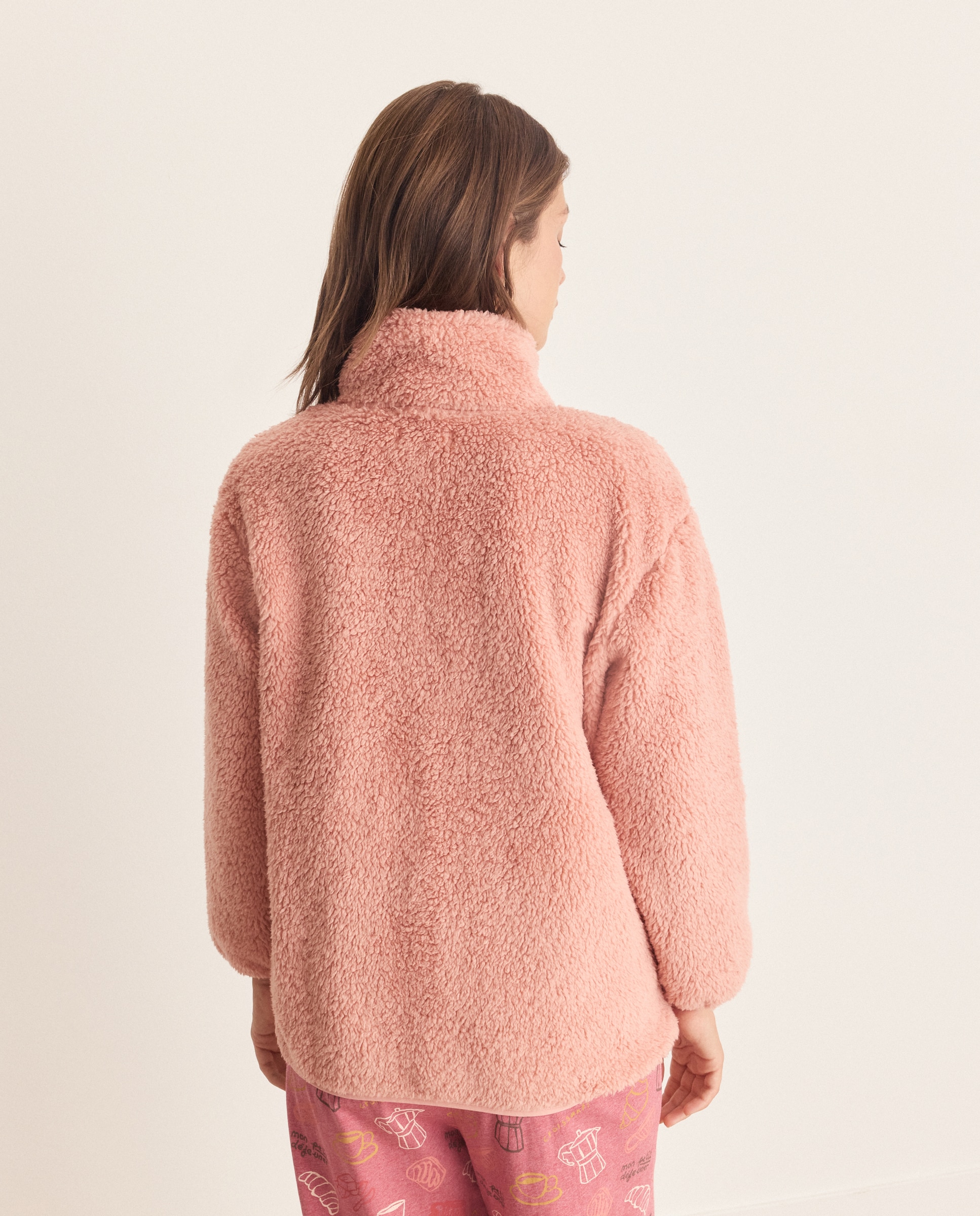 Bata lisa con cremallera de mujer - Énfasis - 200 Rosa 200 Rosa-3