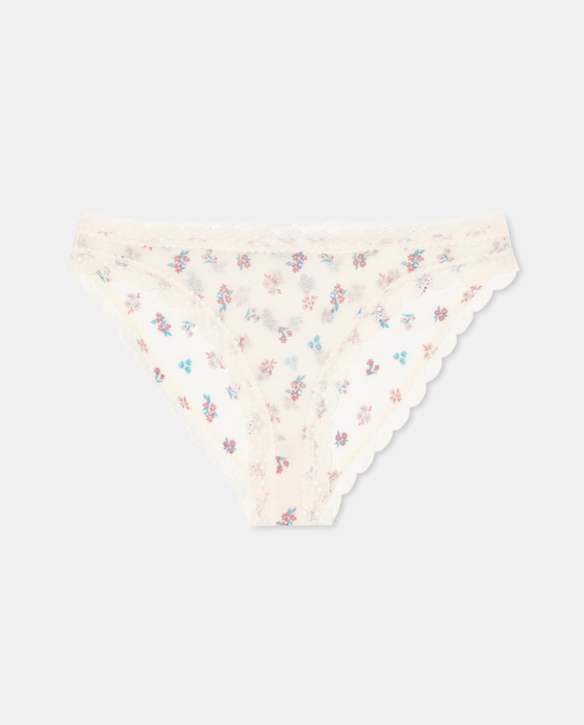 Cueca em Plumetti com Estampado Branco-3
