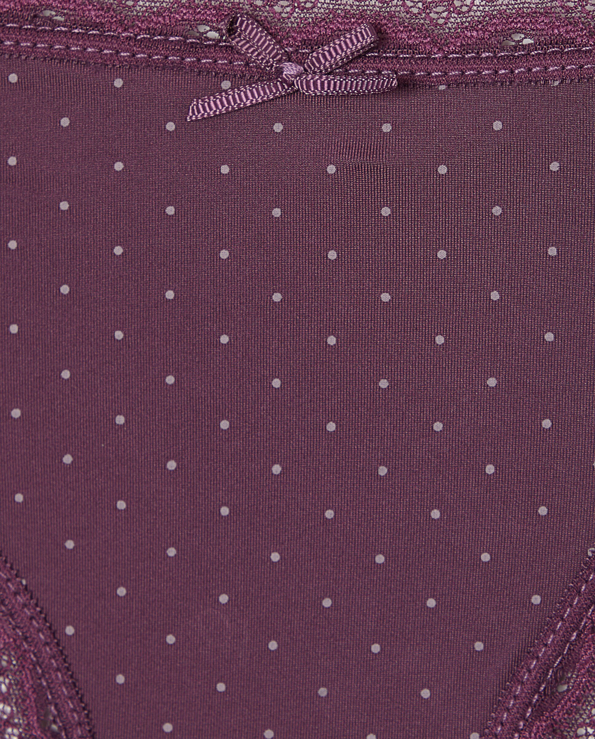 Tanga em Microfibra com Detalhe Roxo-4