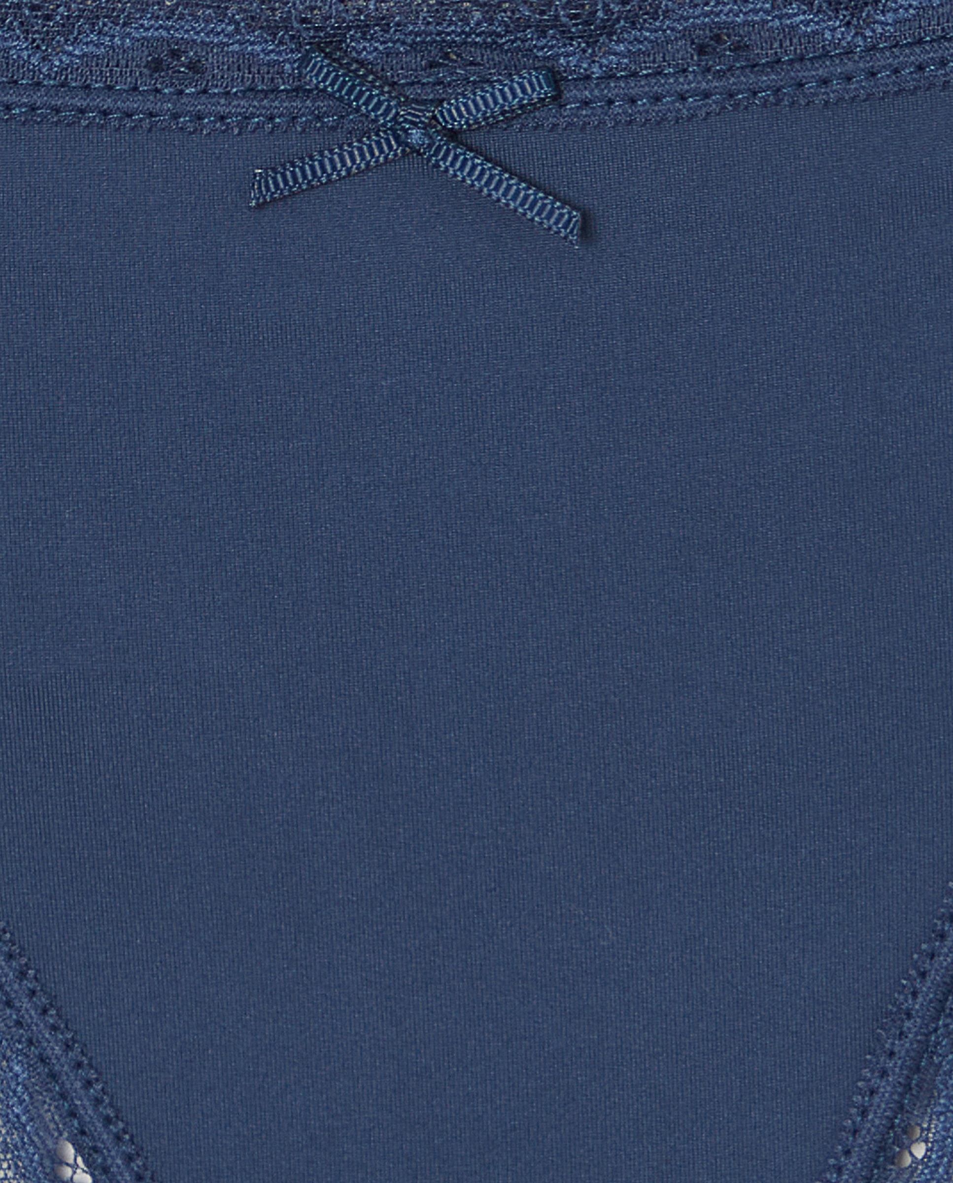 Tanga em Microfibra com Detalhe 430 Azul Escuro-4