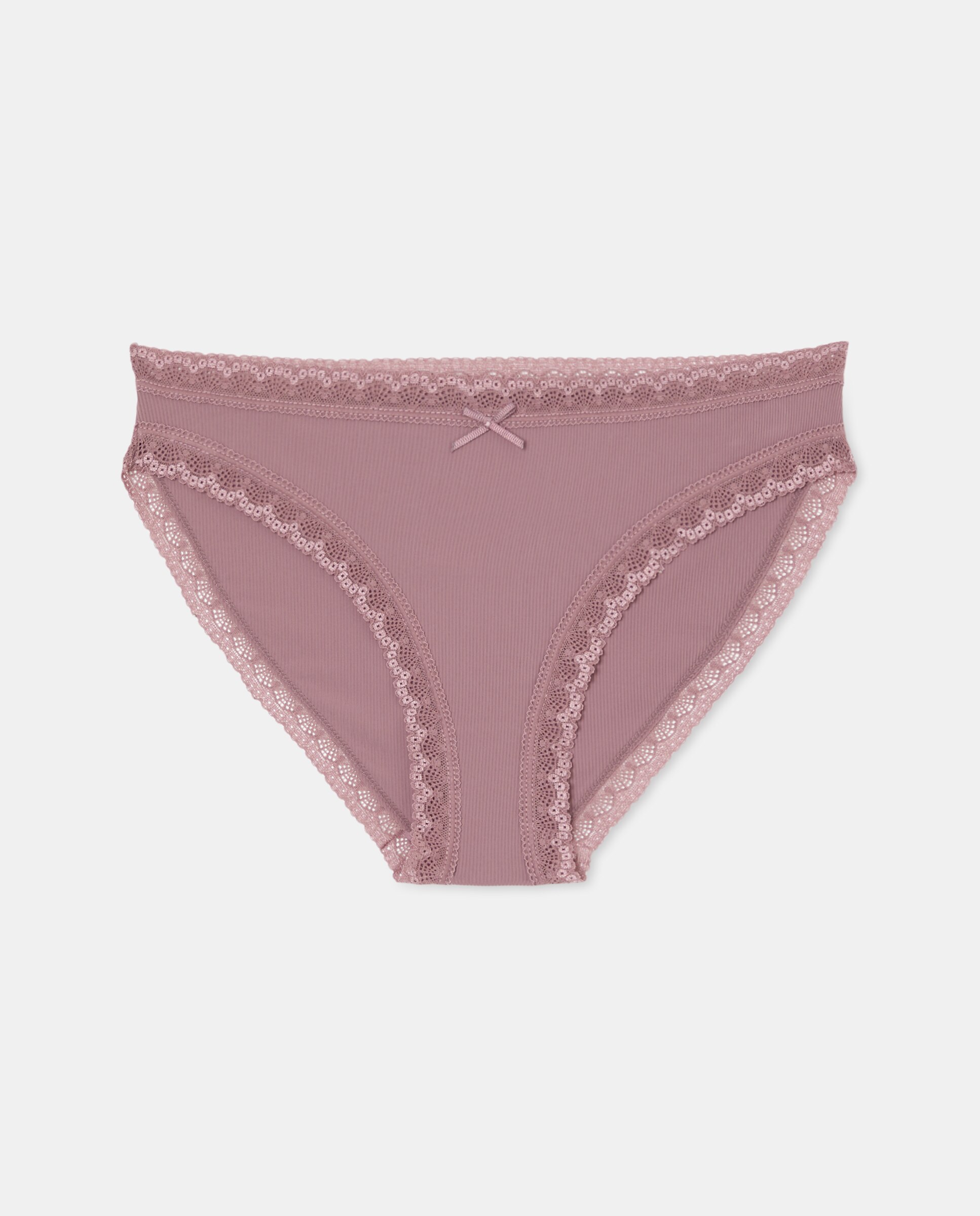 Cueca Canelada Lisa Púrpura-3