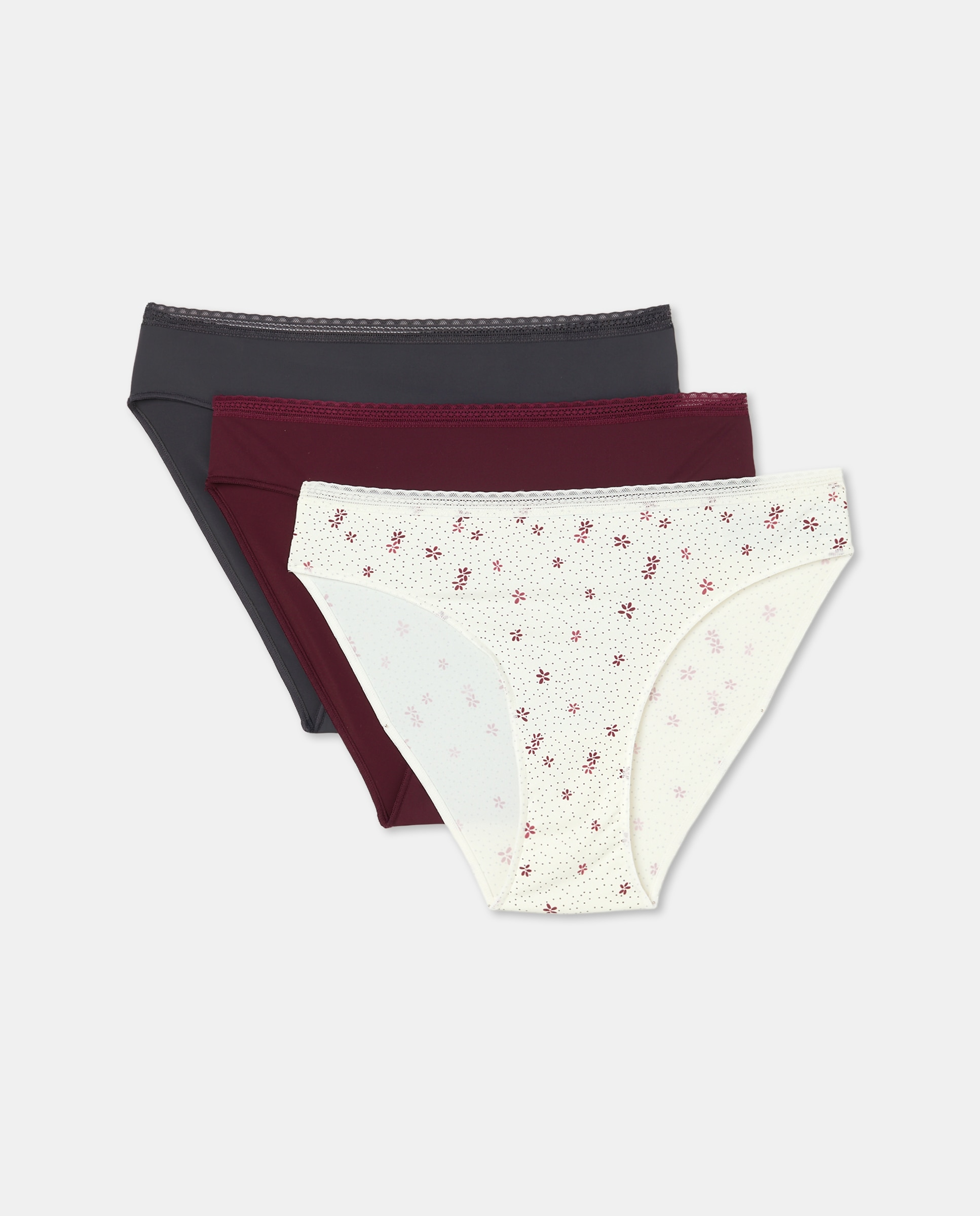 Pack de Três Cuecas de Microfibra Multicolor-3