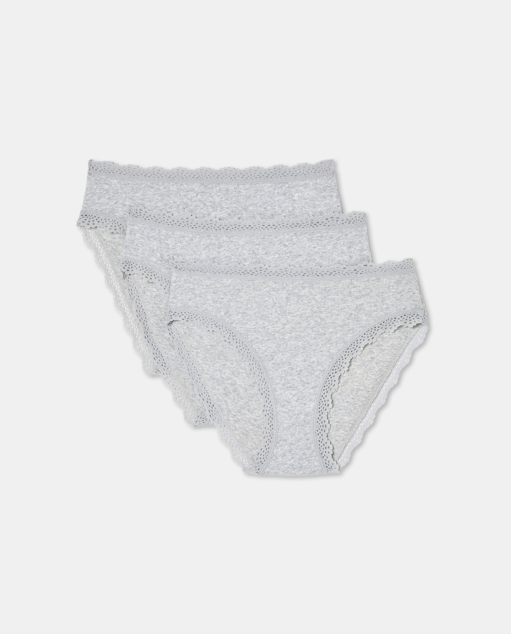 Pack de Três cuecas RIB 820 Cinzento Médio-3