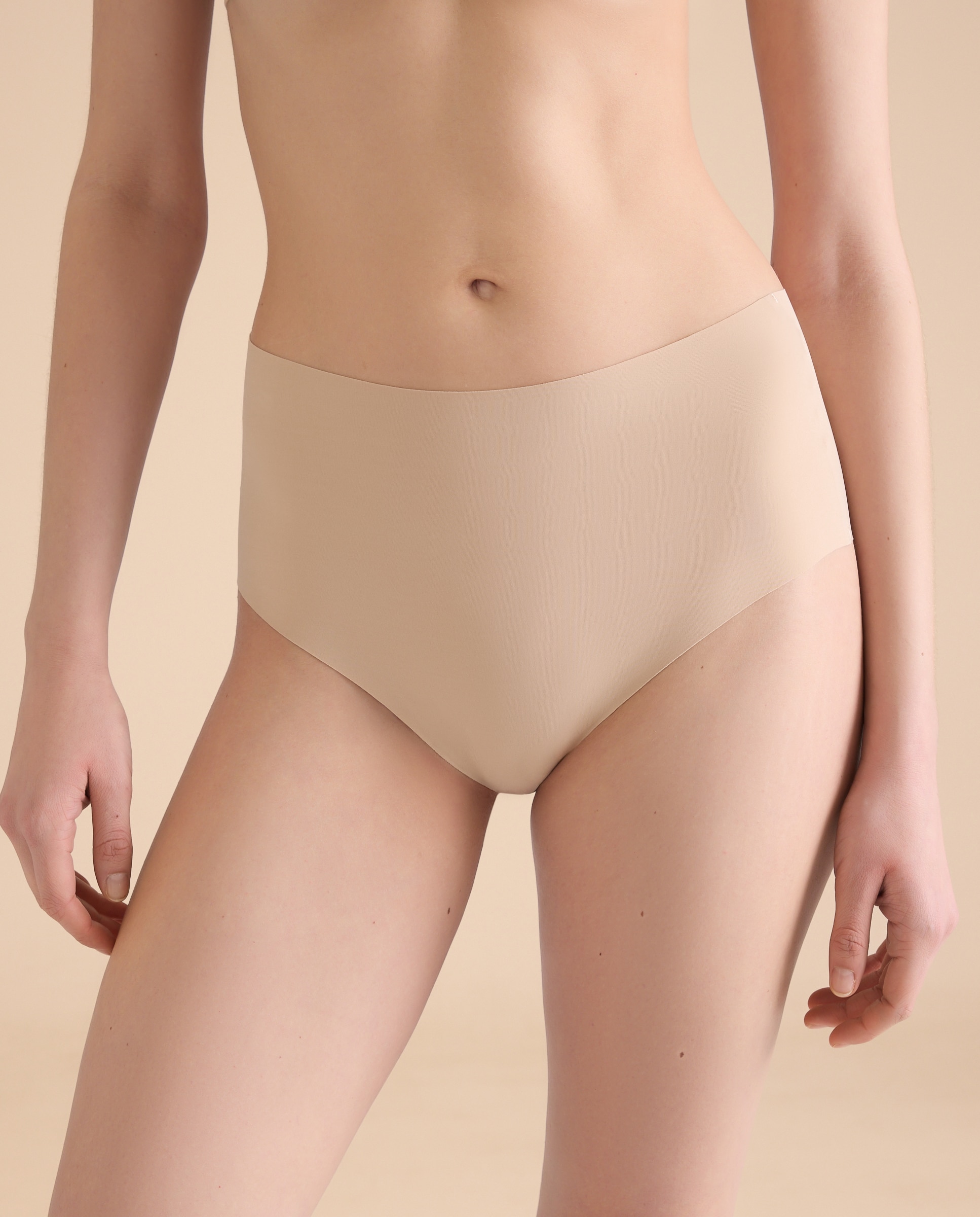 Braga cintura alta invisible de mujer - Énfasis - Beige Beige-2