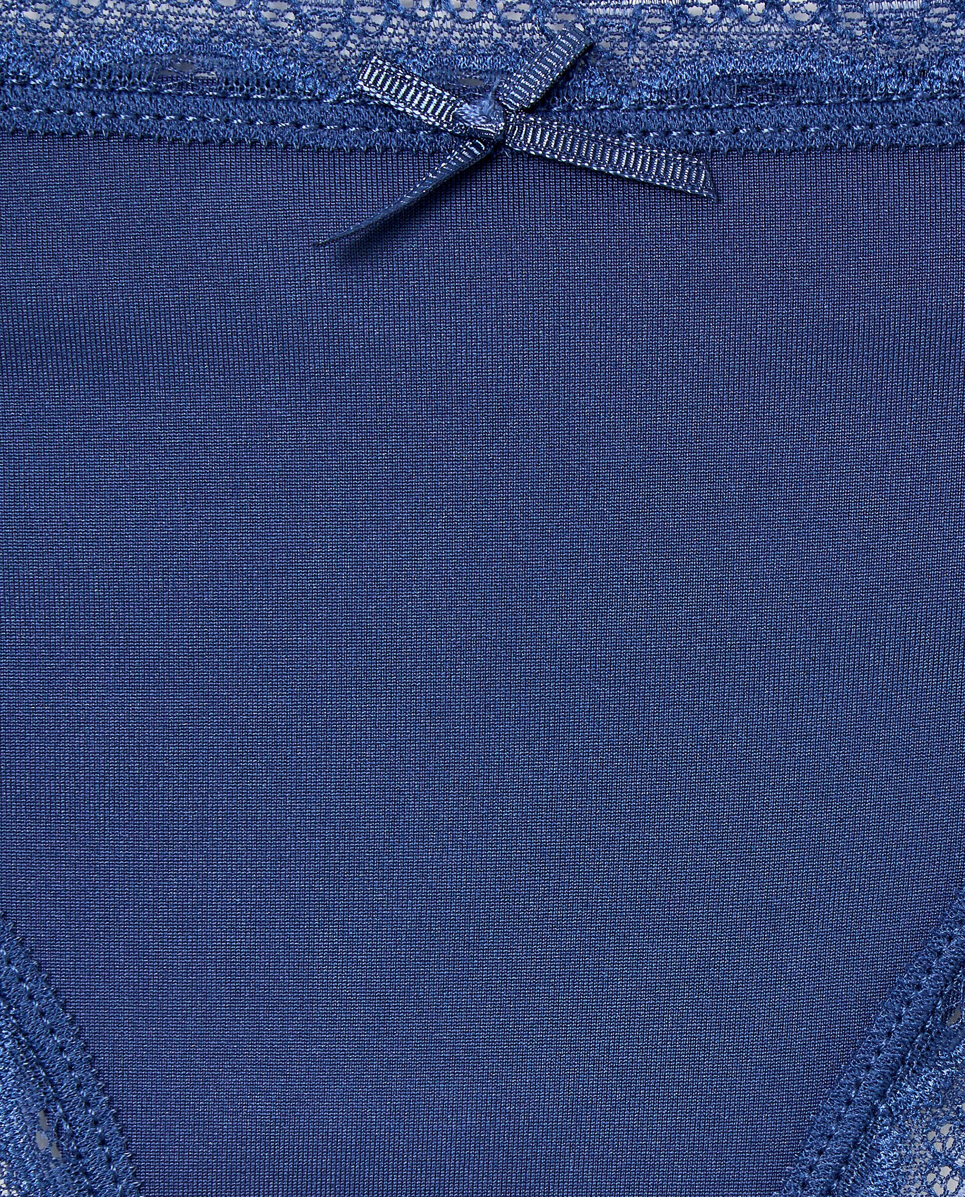 Tanga de microfibra 430 Azul Escuro-4