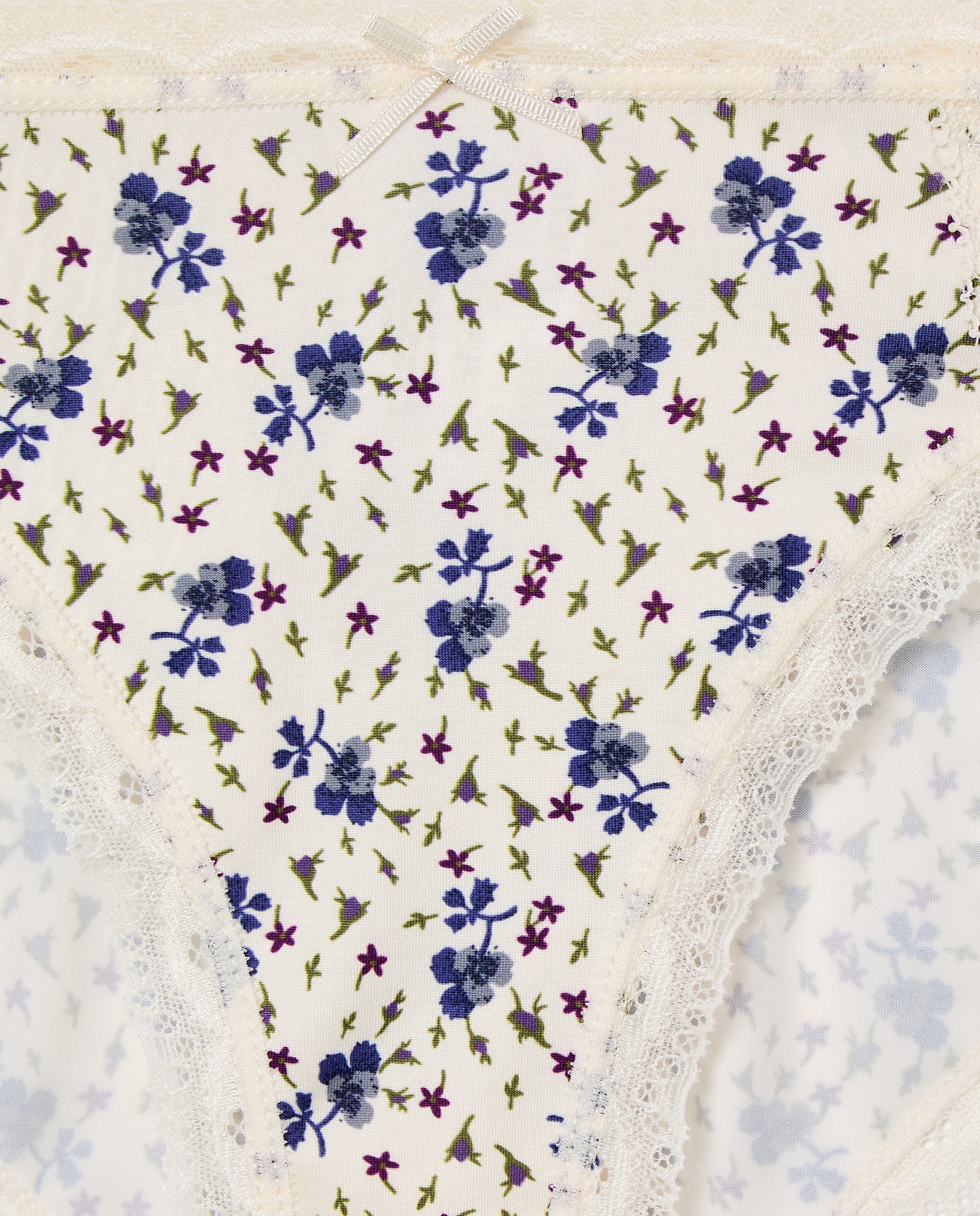 Cueca de Microfibra com Estampado Branco-4