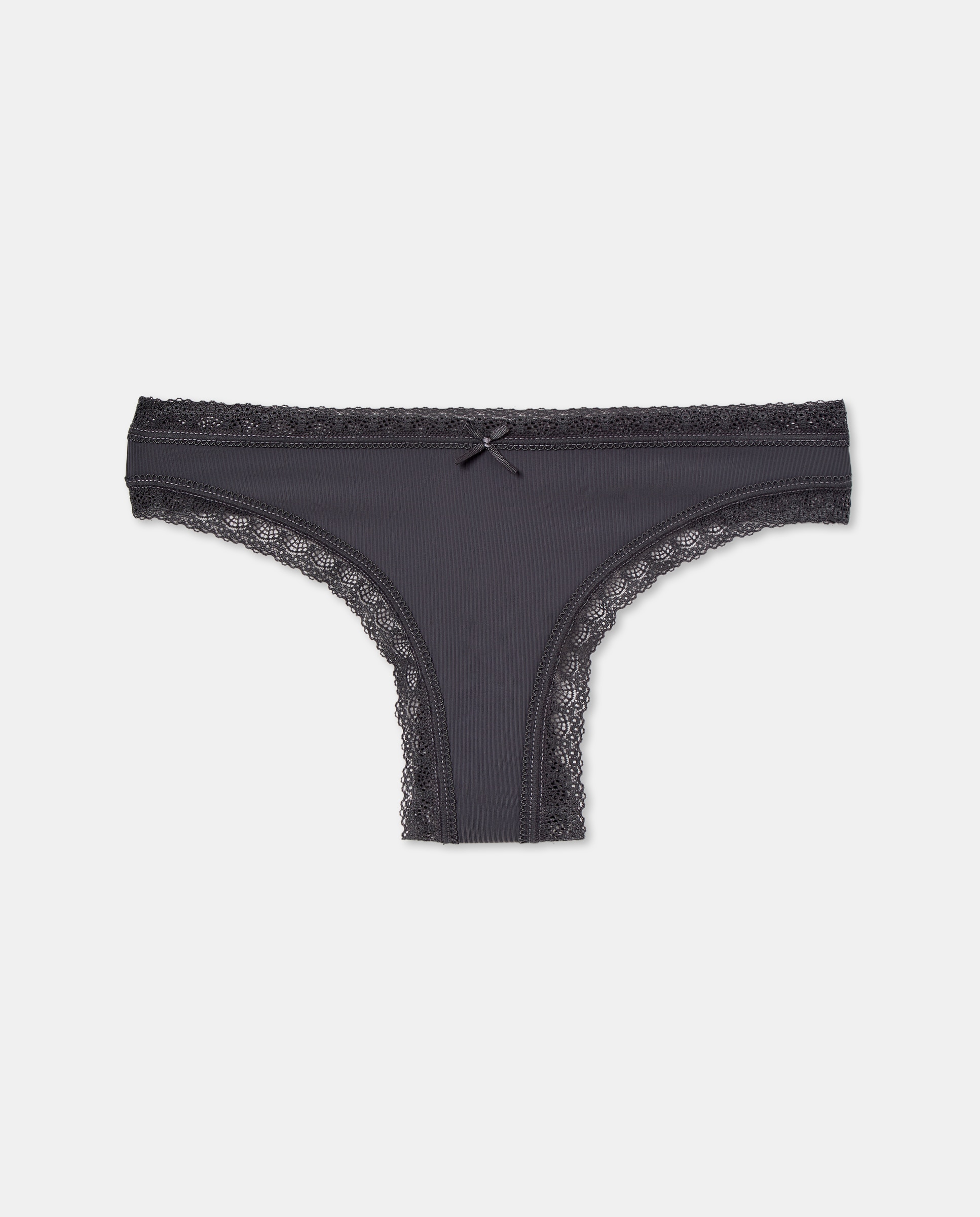 Tanga de microfibra 830 Antracite-3
