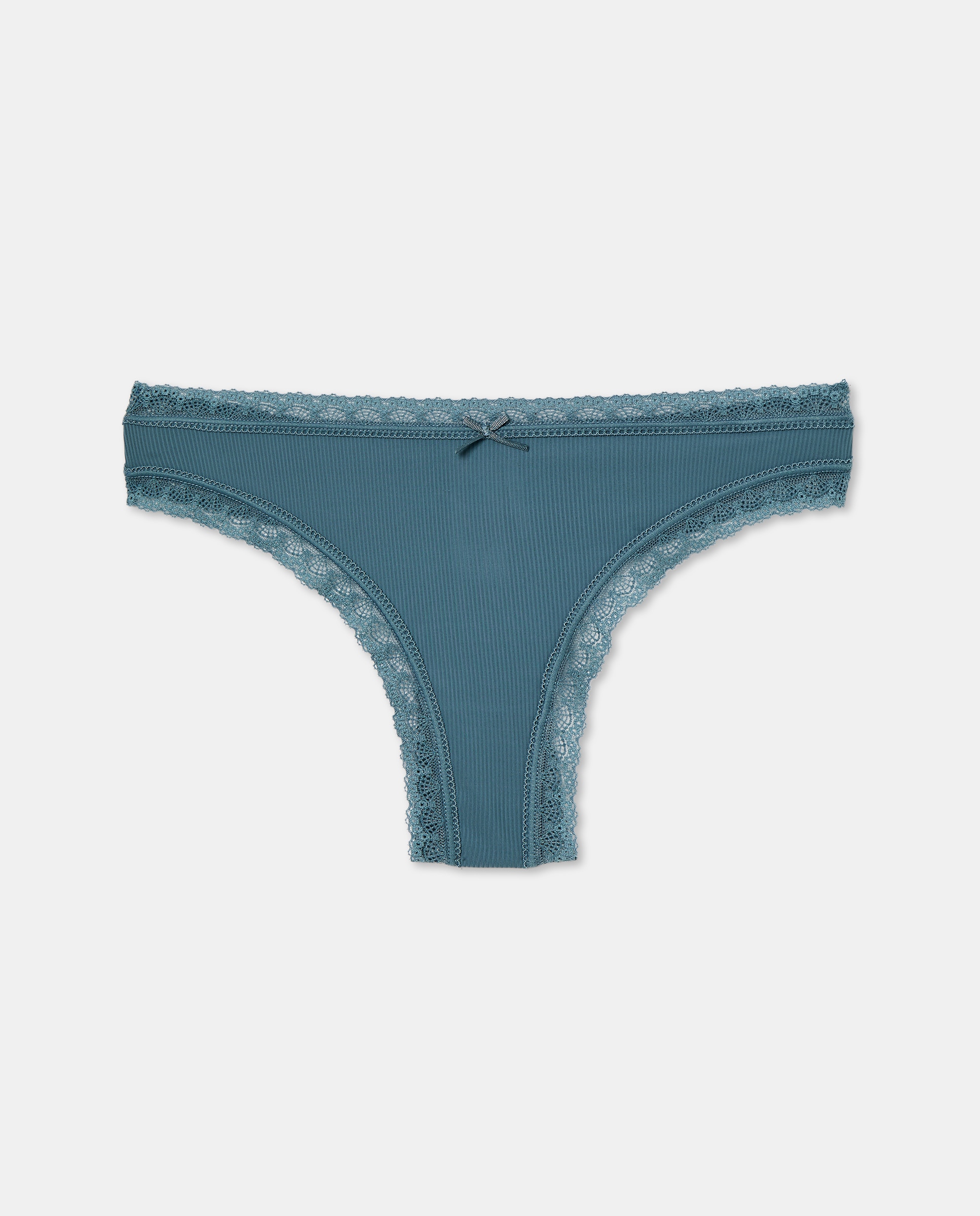 Tanga de microfibra Verde Pato-3