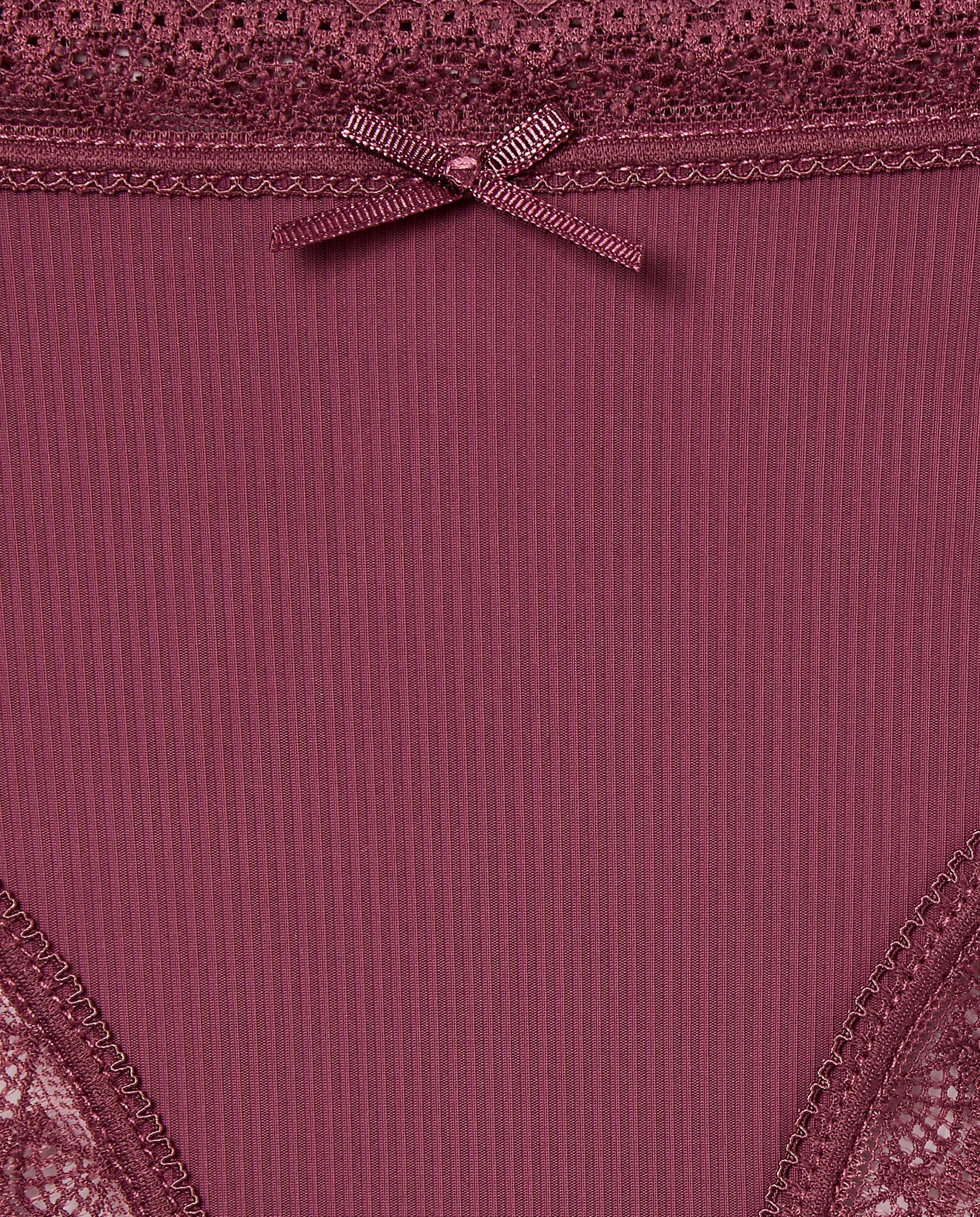 Tanga de microfibra Bordeaux-4