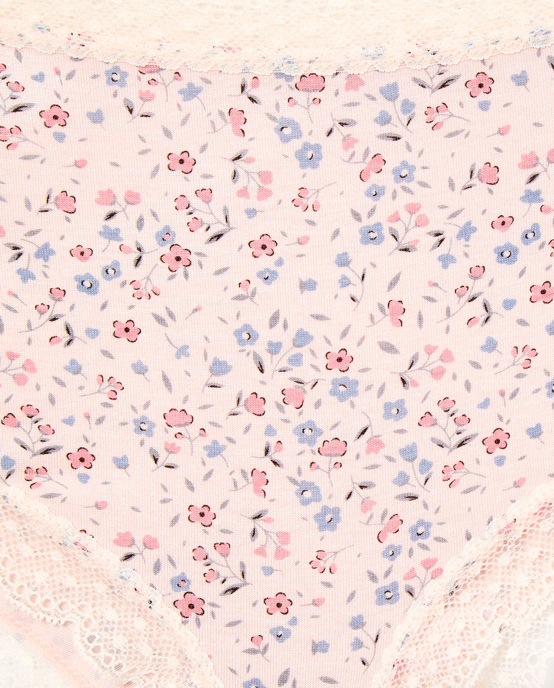 Culottes de Modal com Estampado Rosa-4