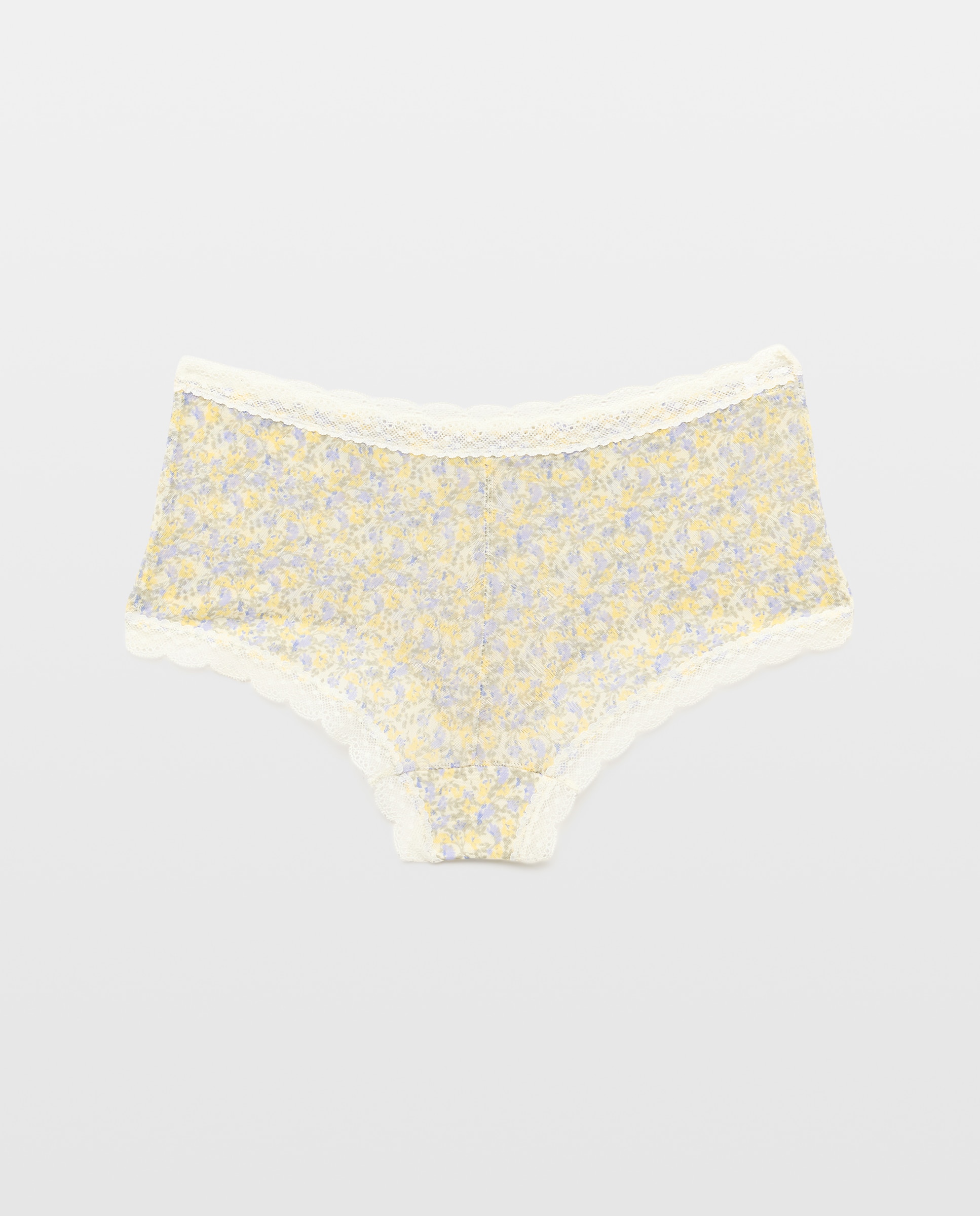 Culotte de Plumeti com Estampado Branco-3