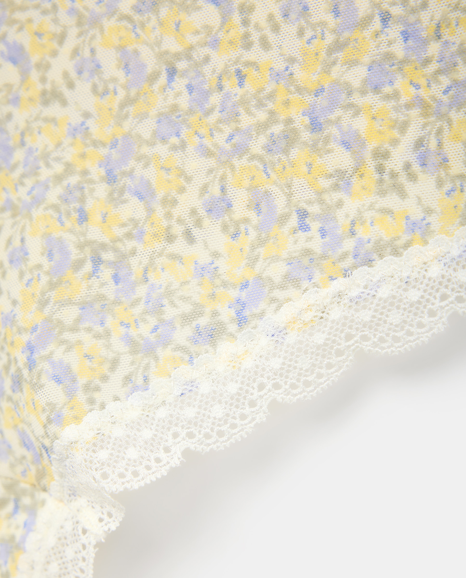 Culotte de Plumeti com Estampado Branco-4