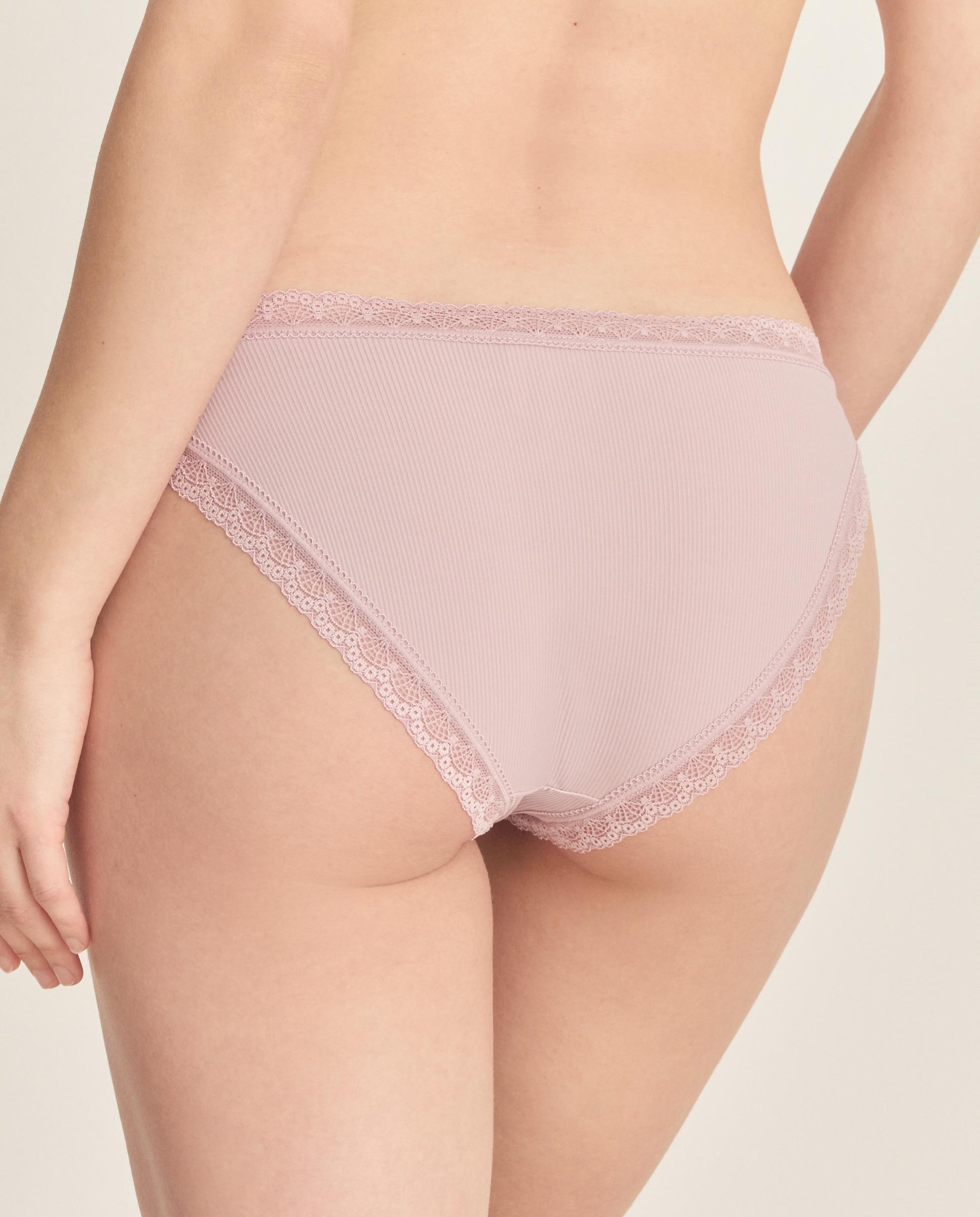 Cueca Canelada com Microfibra 282 Malva-2