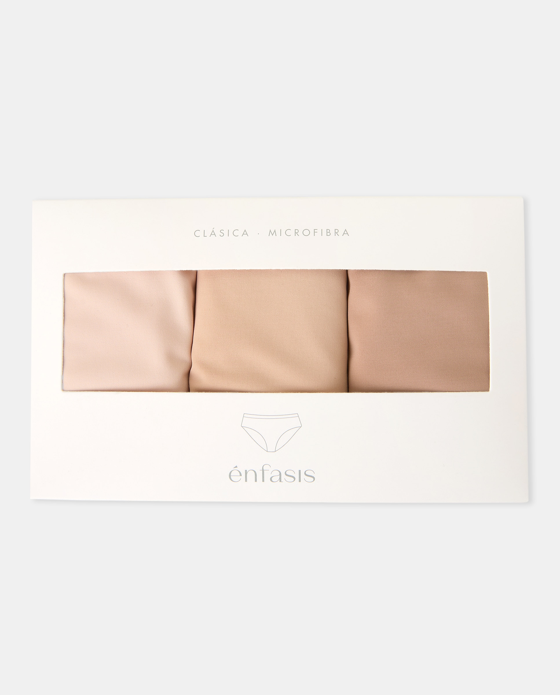 Pack de 3 Cuecas Bege-3