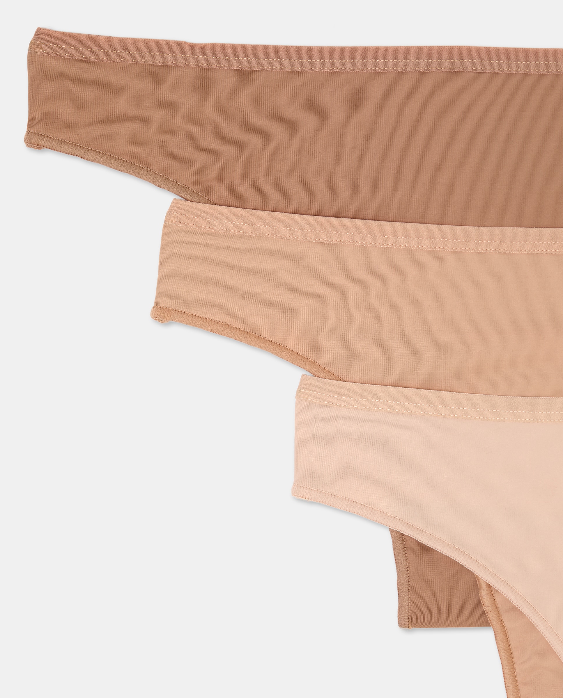 Pack de 3 Tangas Bege-2