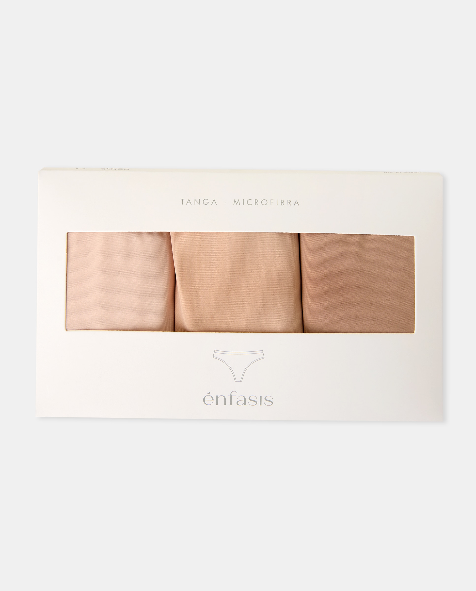 Pack de 3 Tangas Bege-3