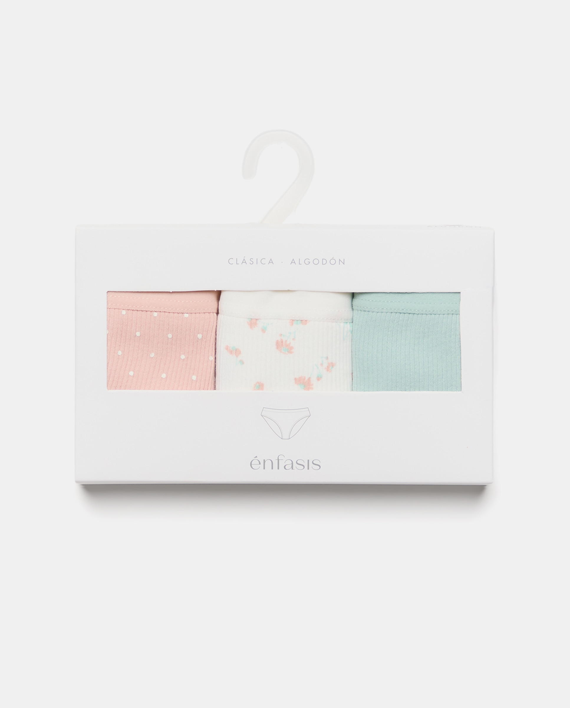 Pack de 3 Cuecas com Estampado Floral Rosa-6