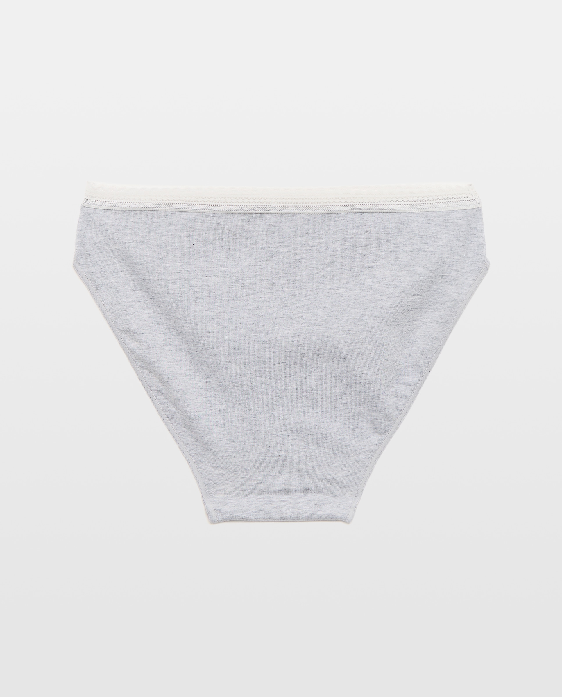 Pack de 3 Cuecas com Detalhe de Elástico Branco-5
