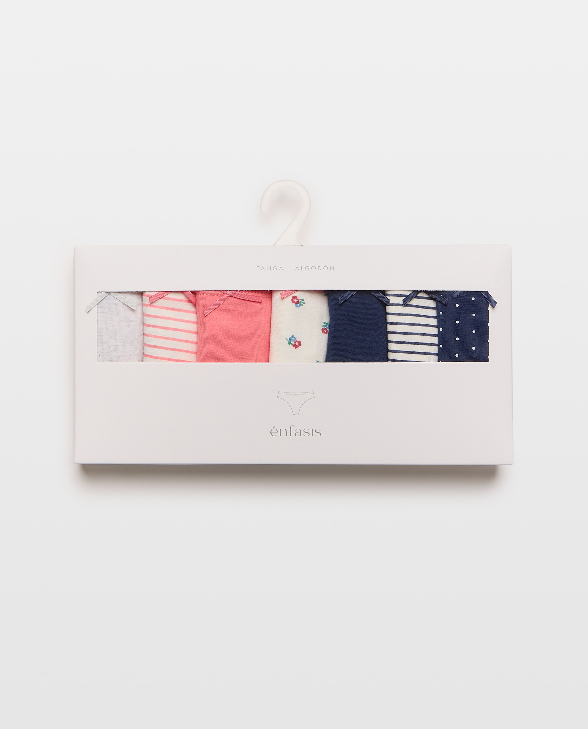 Pack de 7 Tangas de Malha - Vermelho Multicolor-6